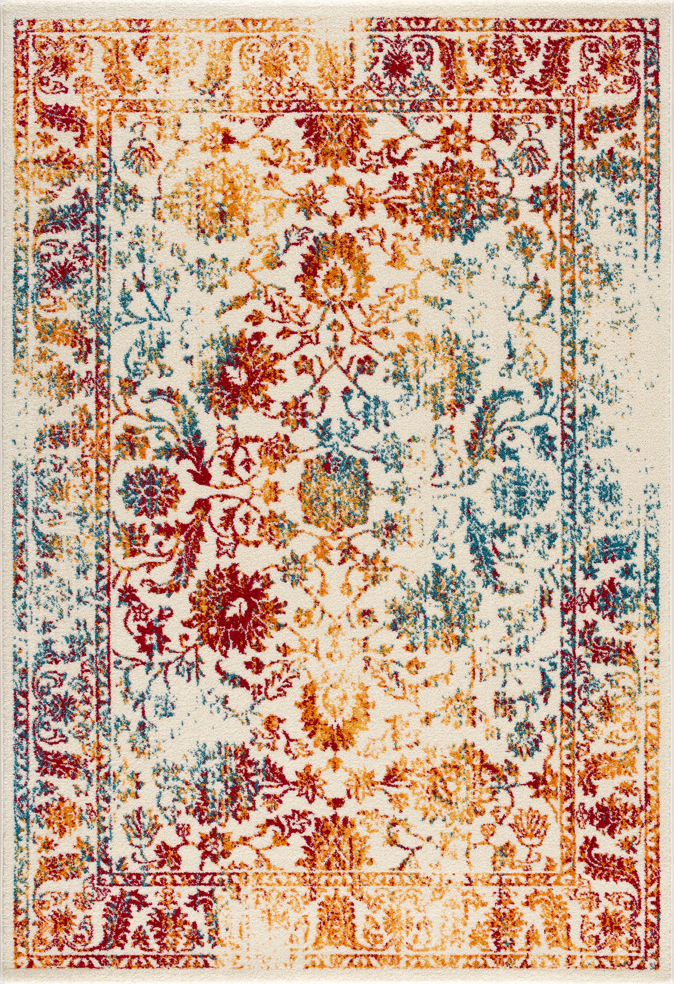 Sanat Teppich »Vintage 1606« rechteckig 13 mm Höhe Wohnzimmer, Kurzflor, Vintage Look, Retro