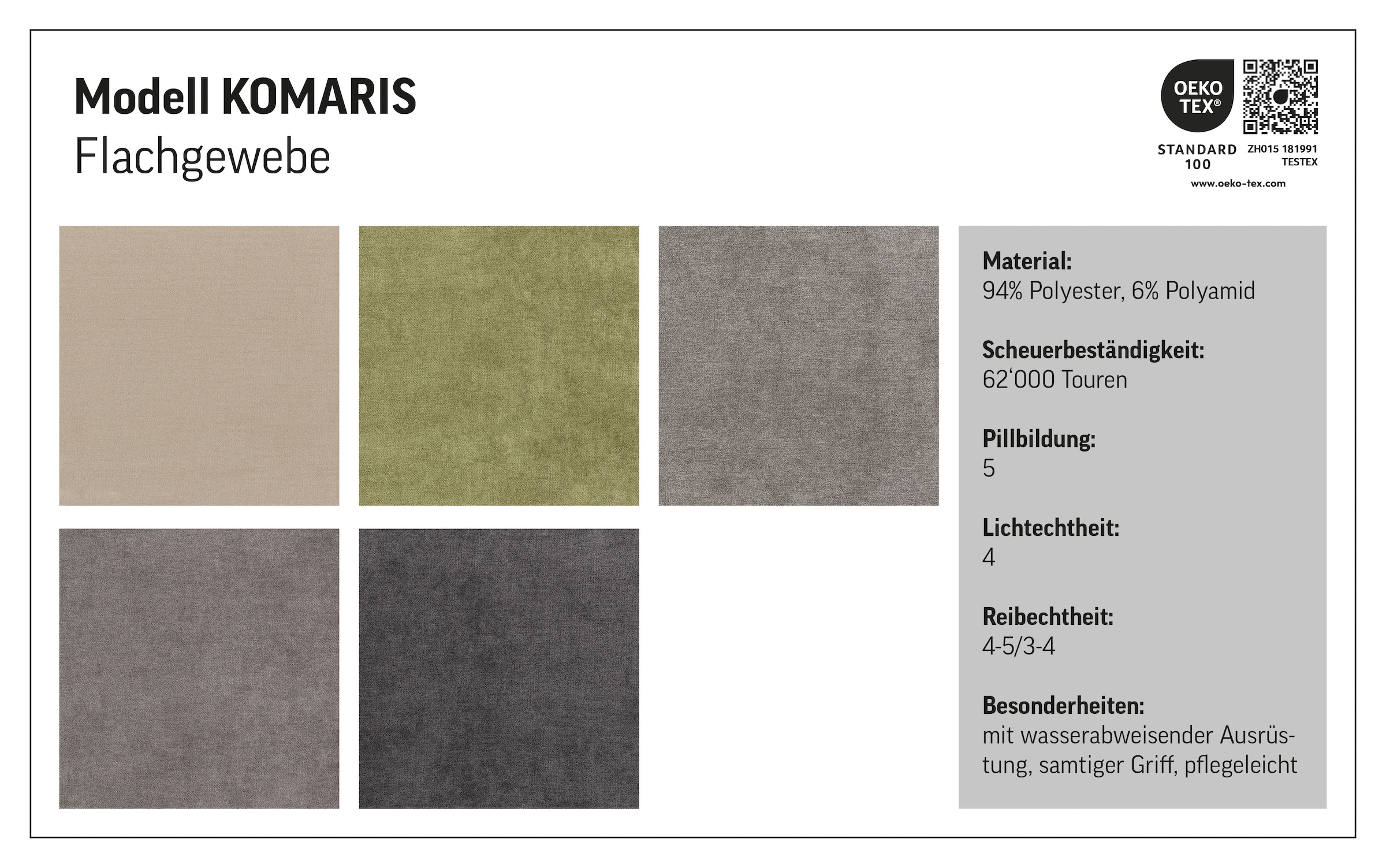 COTTA Polstergarnitur »Komaris L-Form«, (Set), Set bestehend aus: Ecksofa mit Kopfteilverstellung & Hocker
