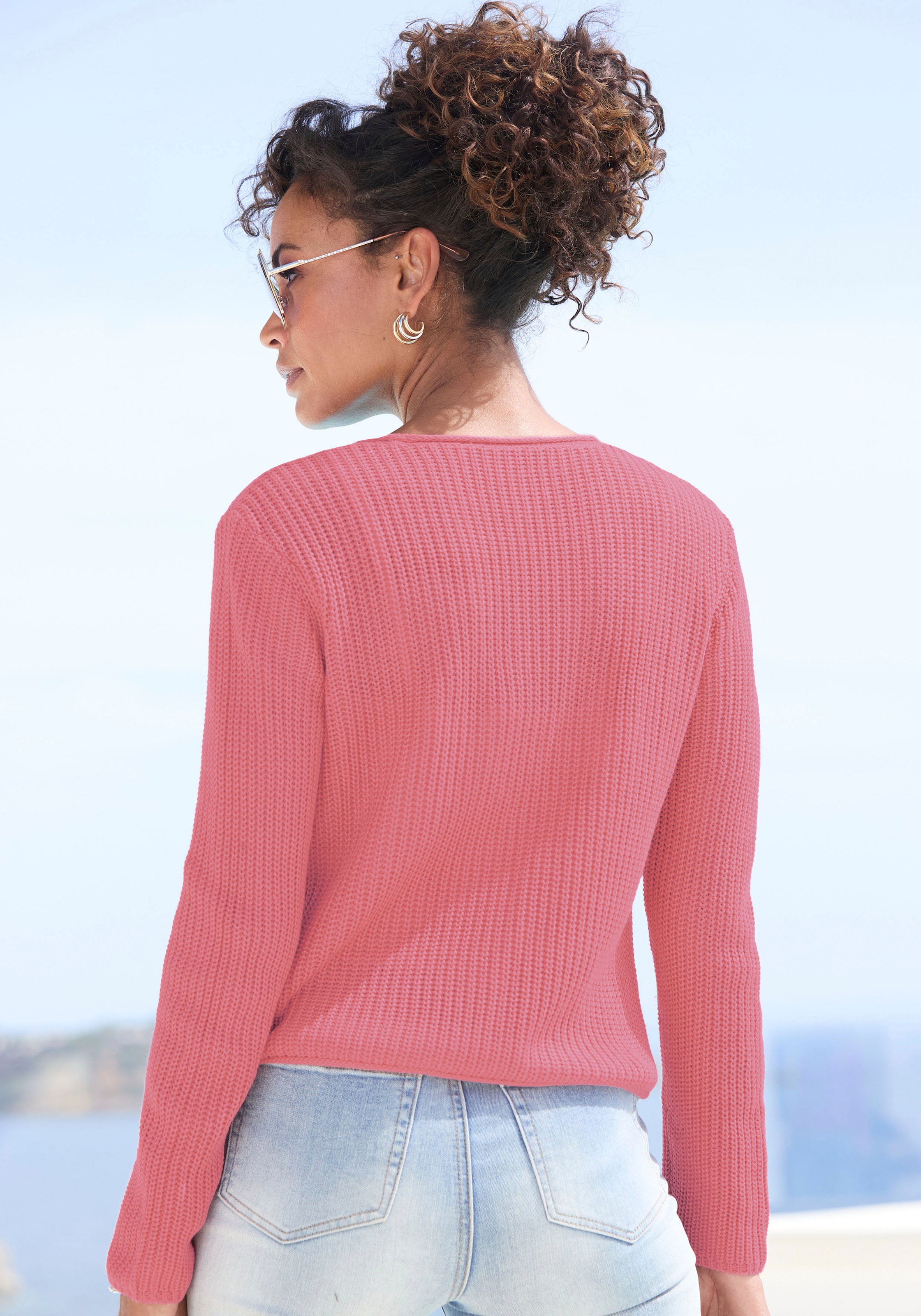 Vivance Strickjacke, mit Haken-Verschluss