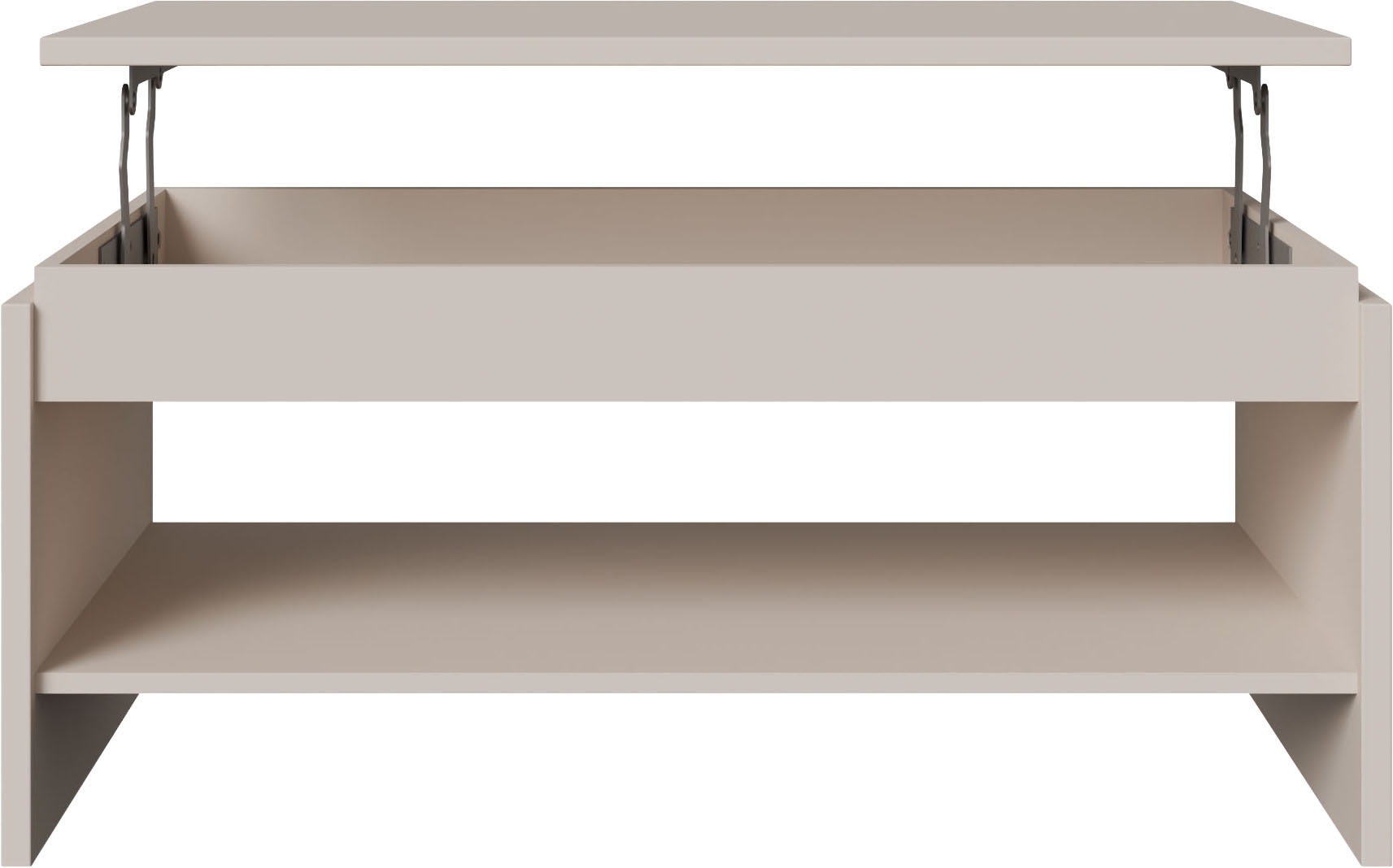 FORTE Couchtisch »Couchtisch, Ablage, Stauraum, als Esstisch nutzbar« höhenverstellbar, B/H/T 100/45,7/56 cm