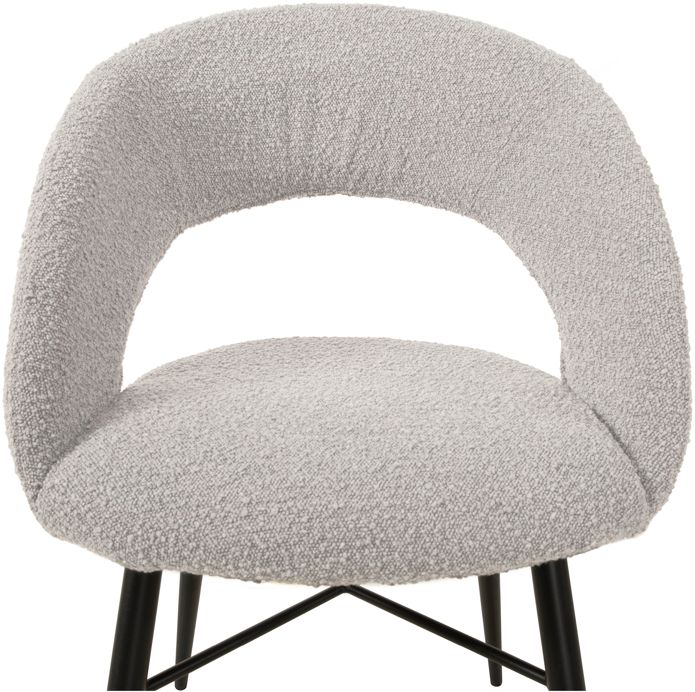 OMG Design Esszimmerstuhl »Marley« (Set) 1 Stk.mit modernem Cut-Out, Bouclé Bezug