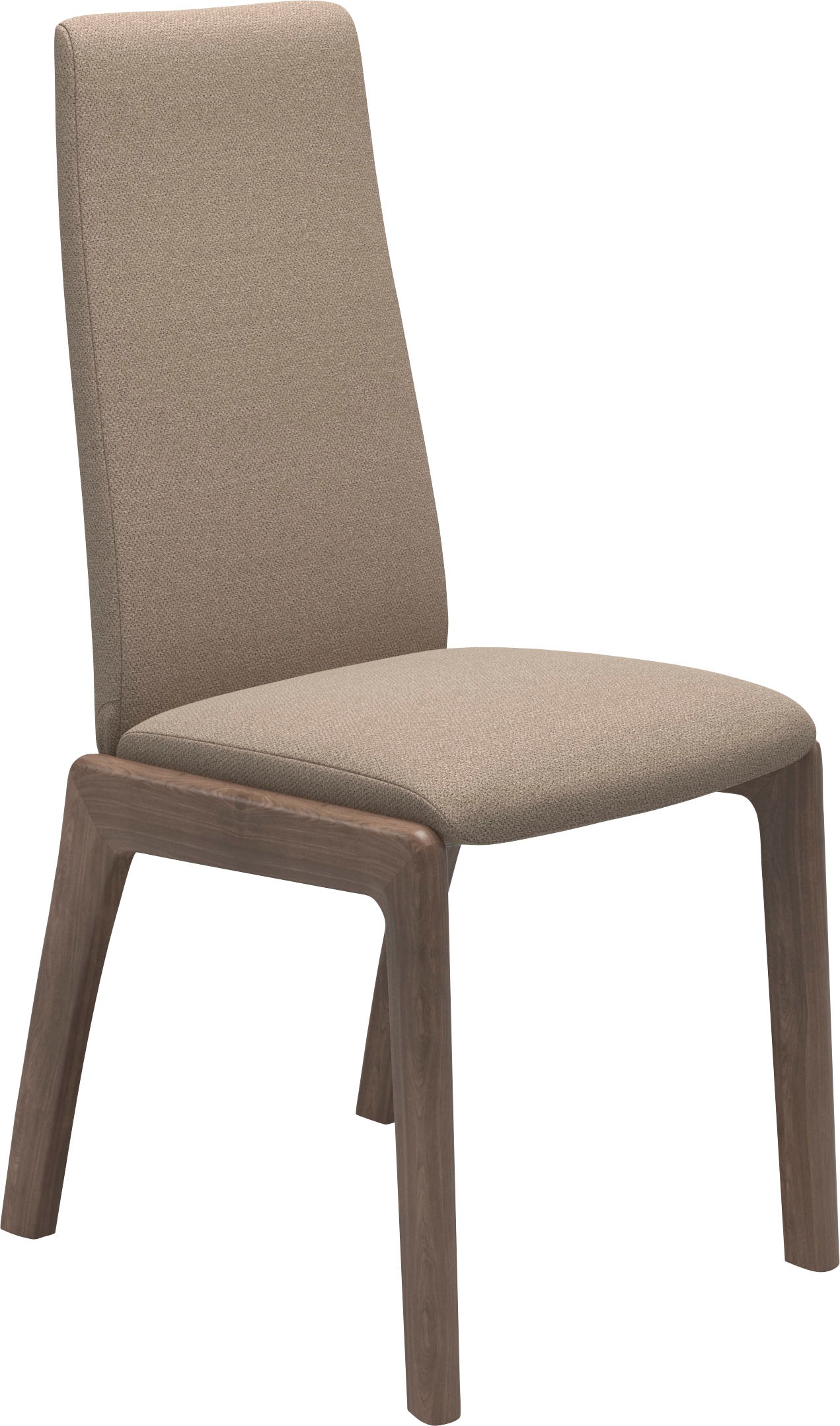 Stressless® Polsterstuhl »Laurel«, ROHLEDER Stoff Q2 FARON, Low Back, Größe L, mit abgerundeten Beinen in Walnuss