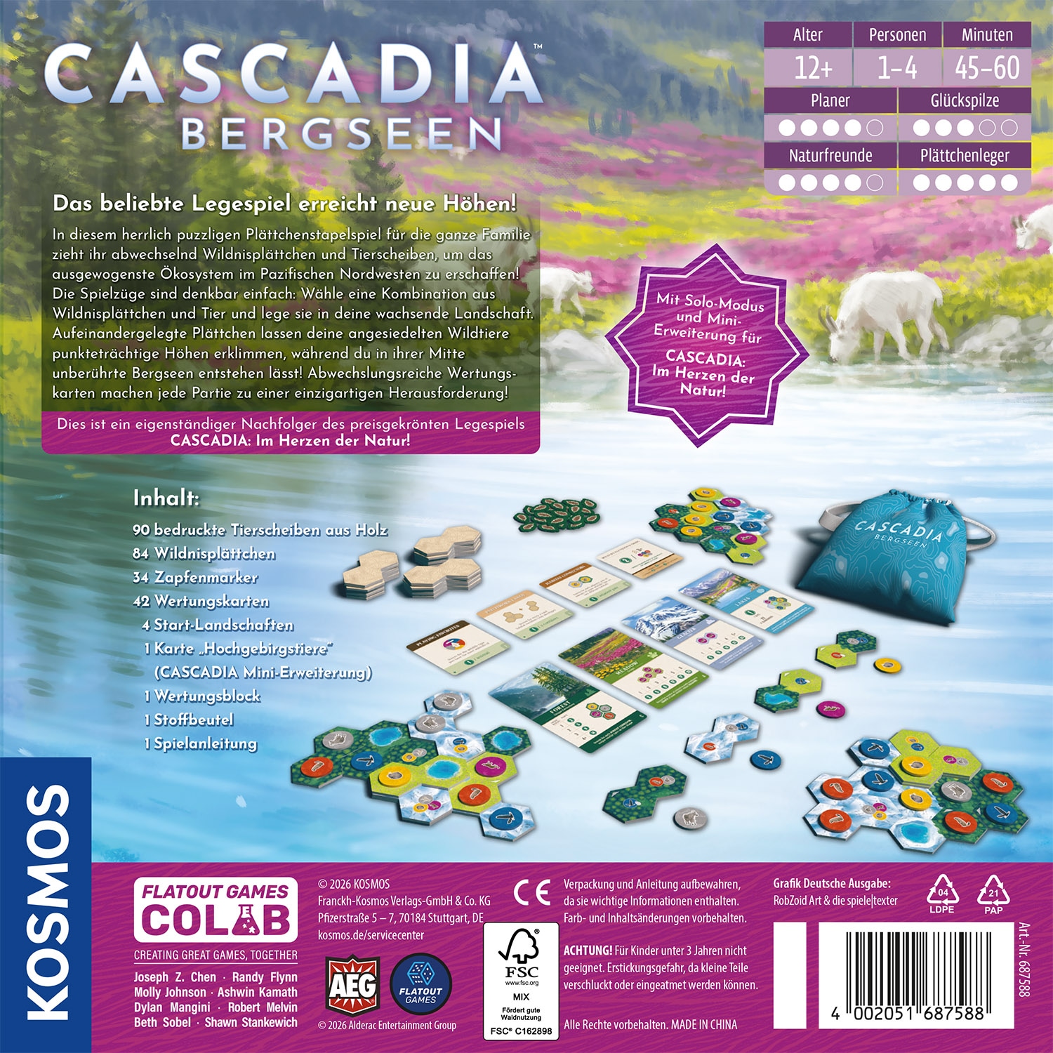 Kosmos Spiel »Cascadia Bergseen«