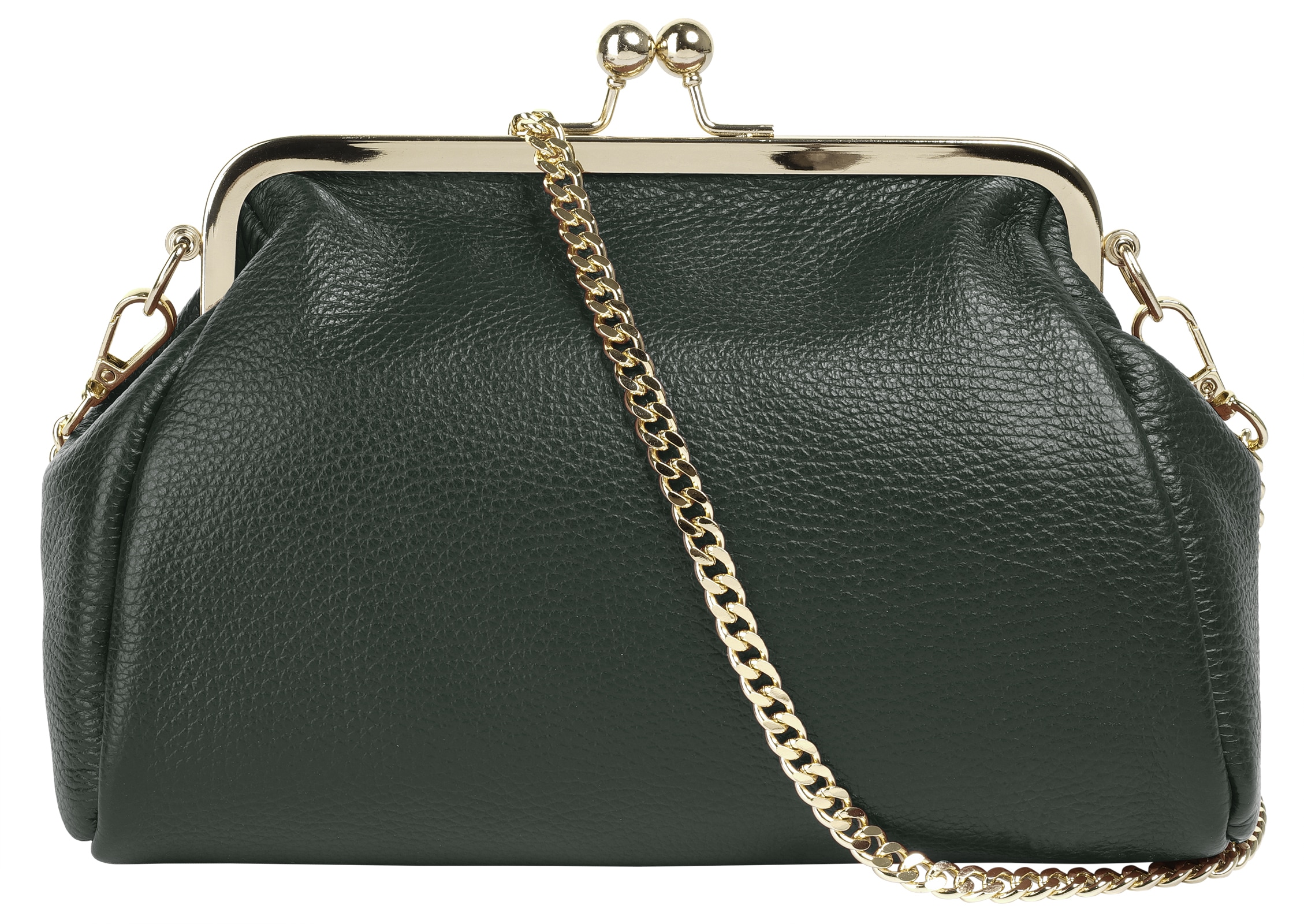 Cluty Abendtasche "CLUTY Damen echt Leder, Made in Italy" echt Leder, Made in Italy