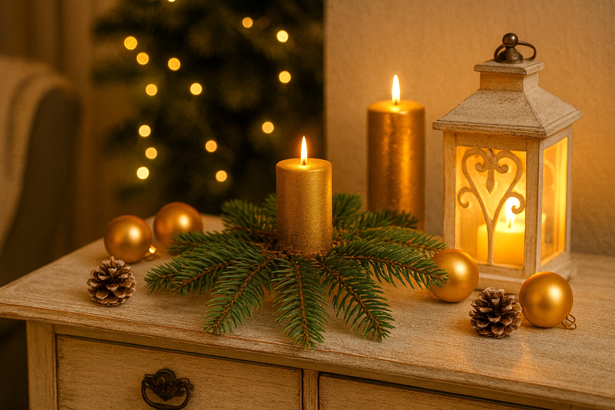 I.GE.A. Kunstkranz »Tannen-Leger« 2er Set Basis für Kränze Arrangements Tannen-Aufleger Dekotanne