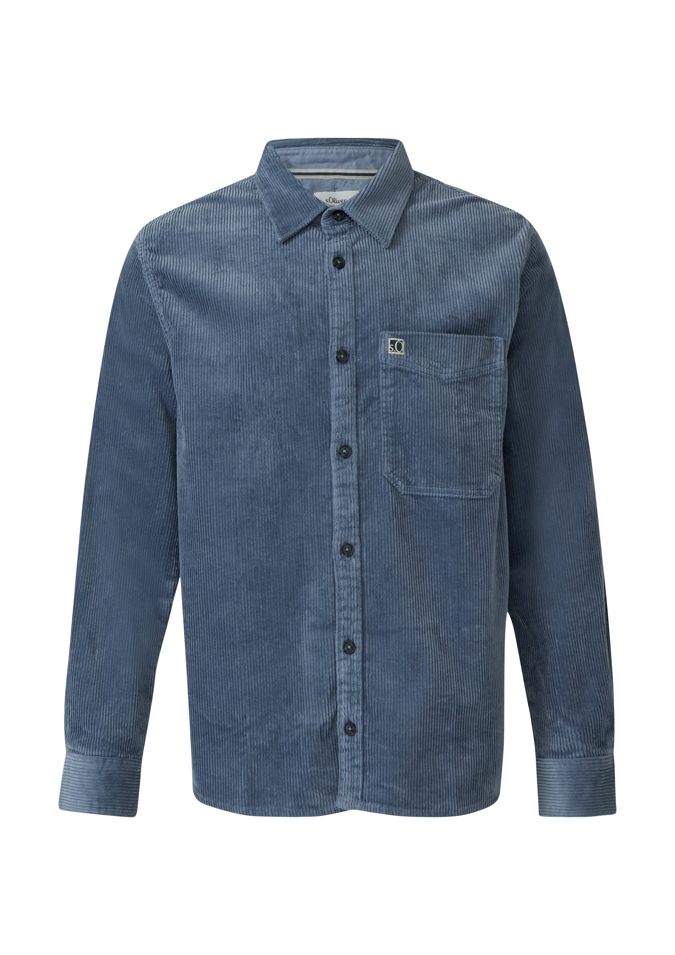 s.Oliver Langarmhemd »CORD« mit Brust Tasche