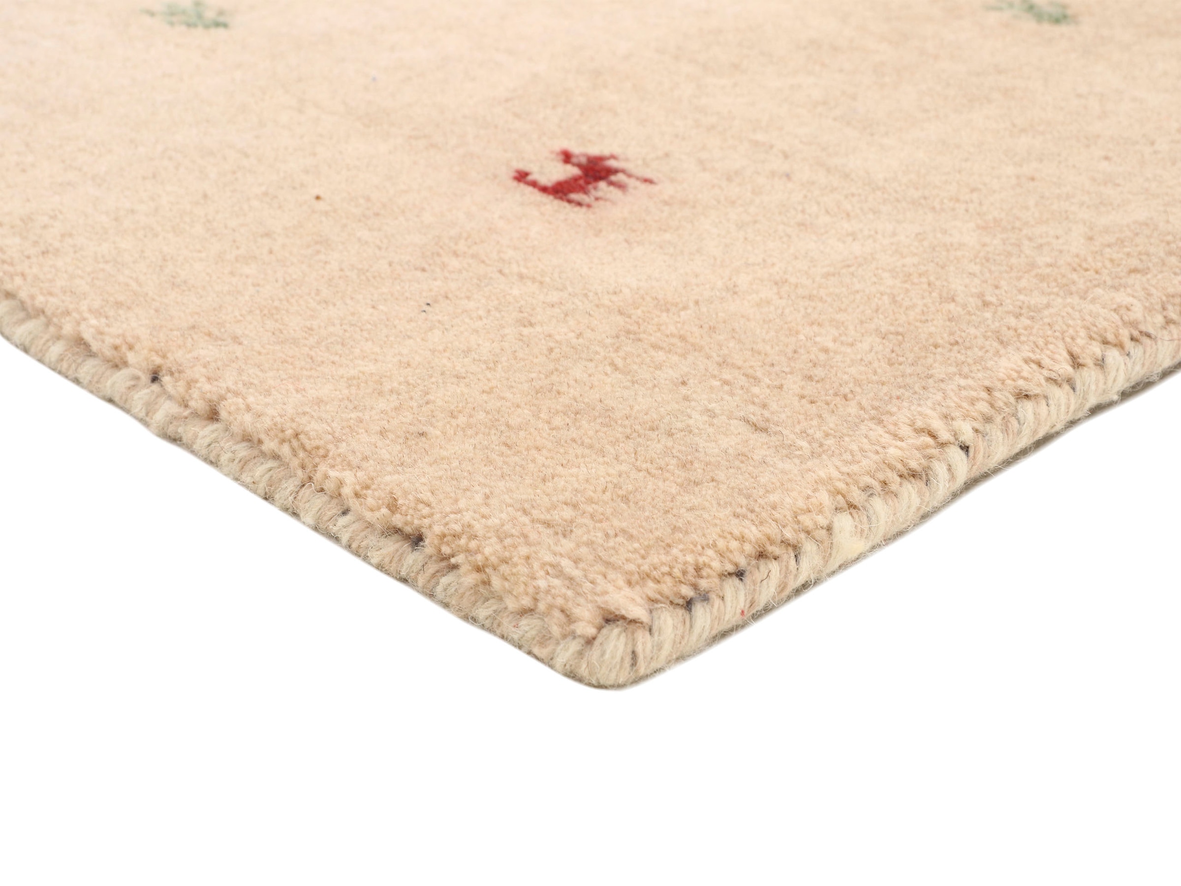 carpetfine Wollteppich »Gabbeh Uni, auch als Läufer erhältlich«, rechteckig, 15 mm Höhe, reine Wolle, handgewebt, Gabbeh Loom Tiermotiv, große Farbauswahl