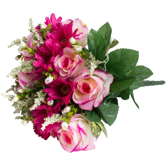 Botanic-Haus Kunstblume »Rosen-Gerbera-Strauß« auf Rechnung bestellen
