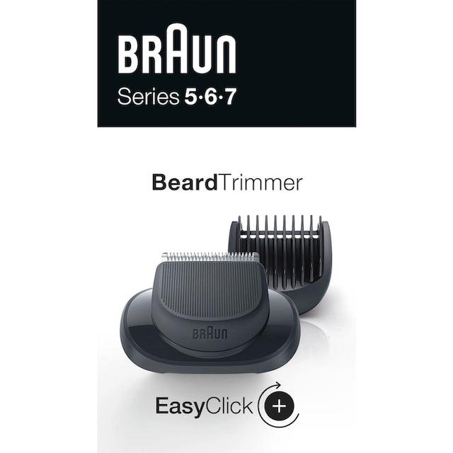 Braun Aufsatz Barttrimmer, 5 verschiedene Längen einstellbar mit 3 Jahren  XXL Garantie