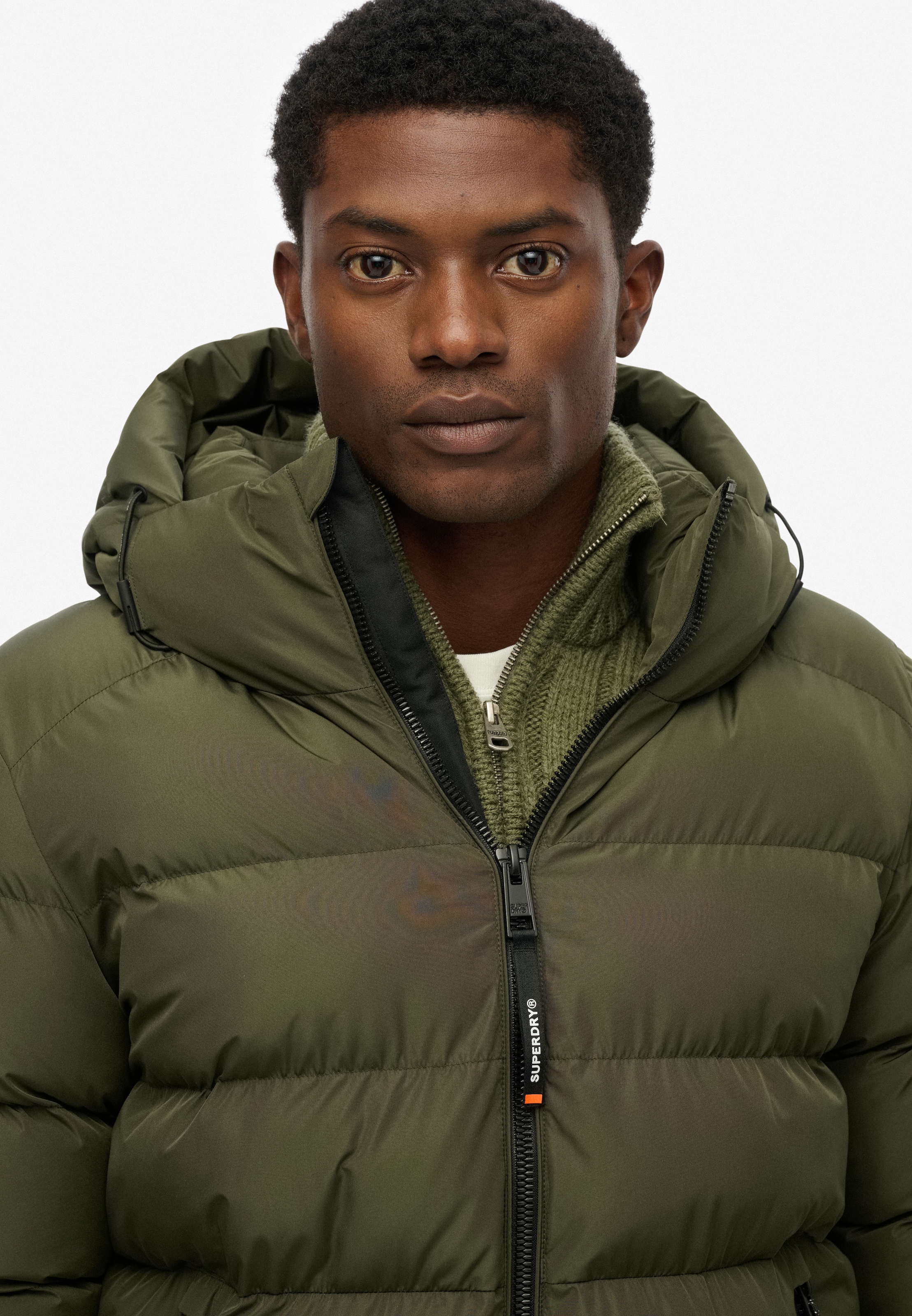 Superdry Steppjacke »HOODED SPORTS PUFFER JACKET«, mit Kapuze
