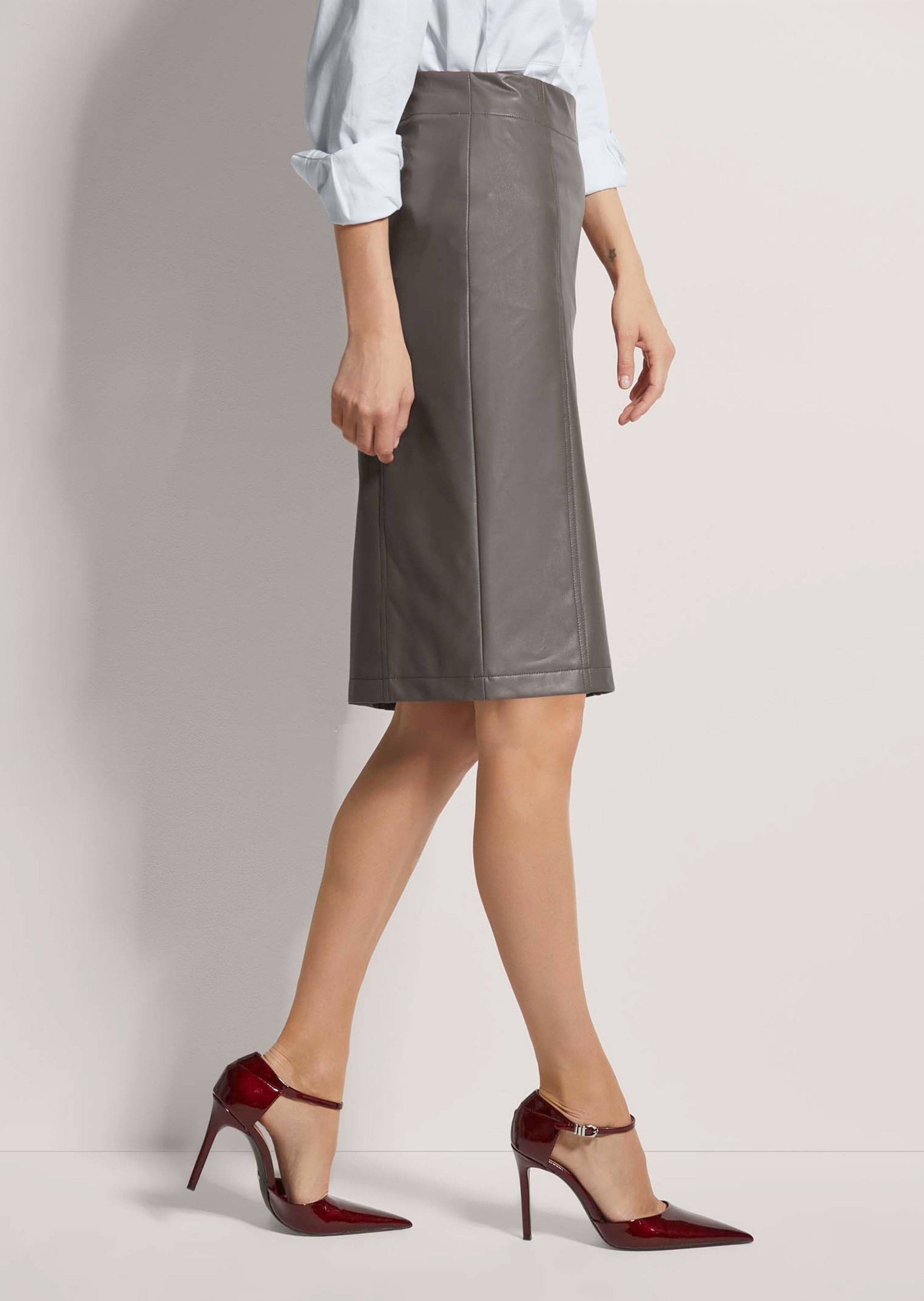 MADELEINE Sommerrock »Rock, kurz Bleistift-Rock im Leder-Look«