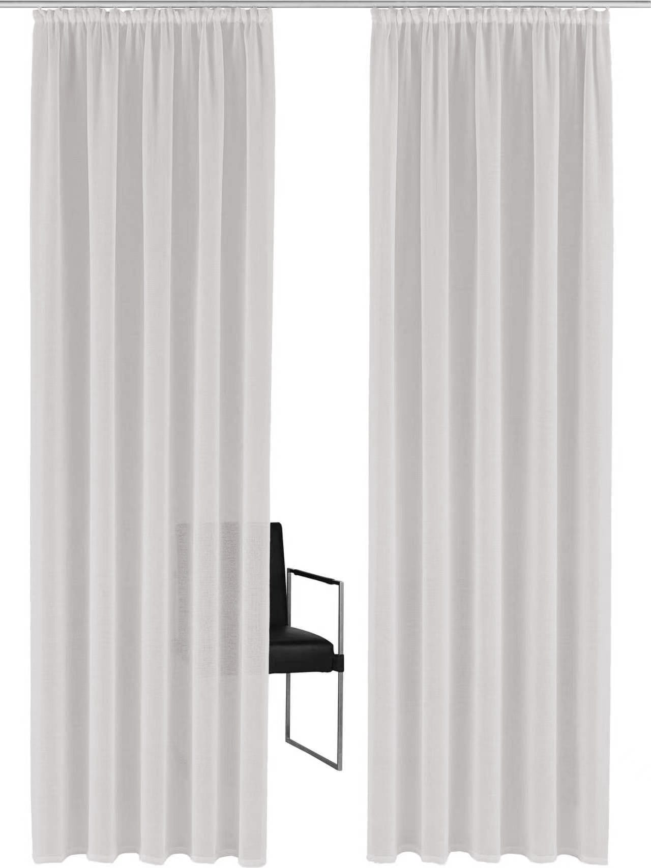OTTO home Gardine »TENDER« Kräuselband 1 Stk. tlg. Leinen Optik mit Struktur, monochrom, Bestseller