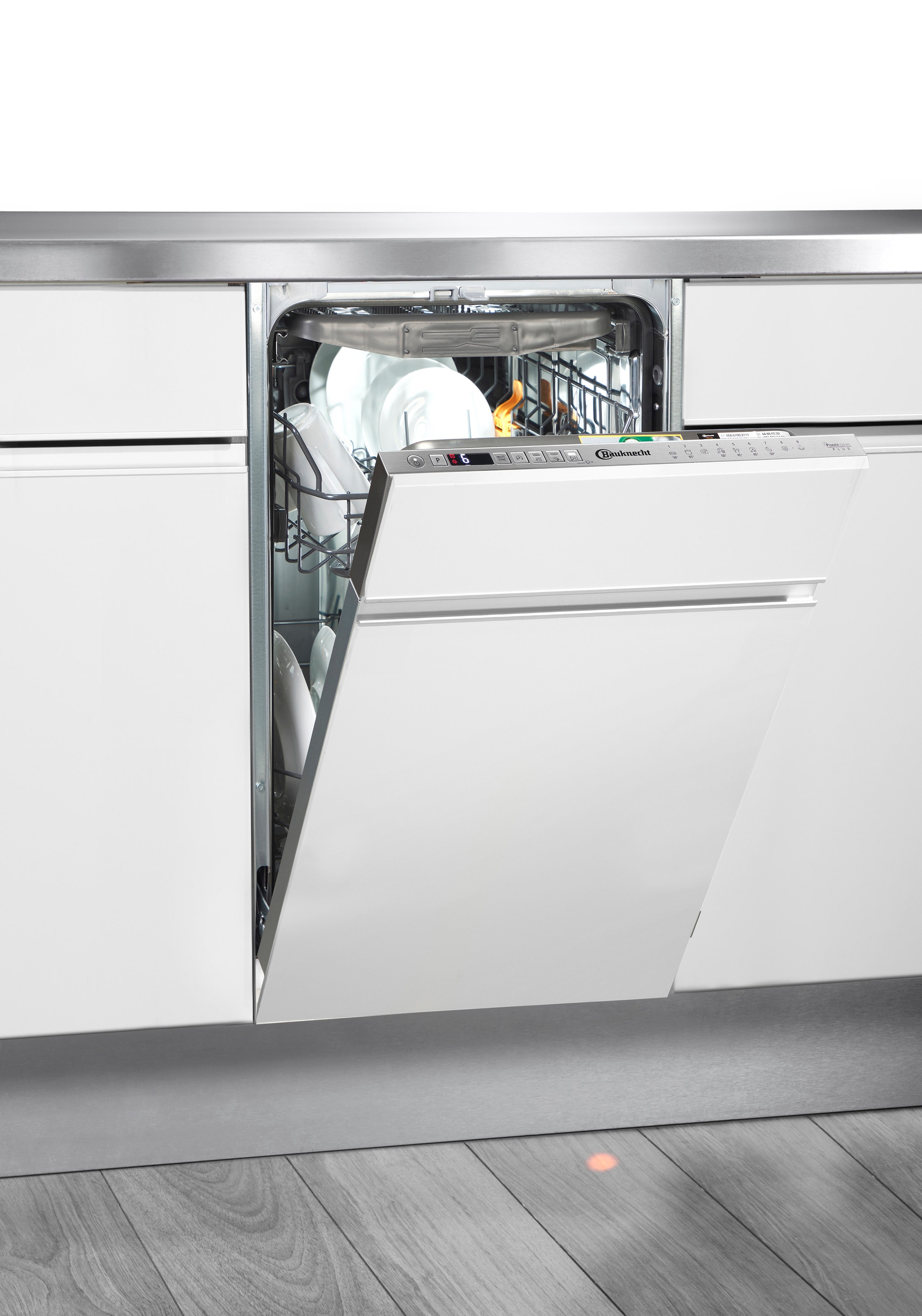 BAUKNECHT vollintegrierbarer Geschirrspüler »BK6IB10BS7LAO«, 10 Maßgedecke, ActiveDry