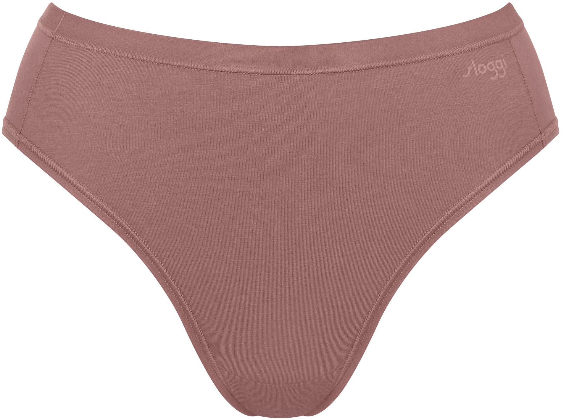 sloggi Slip »GO Daily Cotton Tai 3P«, (3er Pack), Glanz-Effekt Details, hoher Beinausschnitt