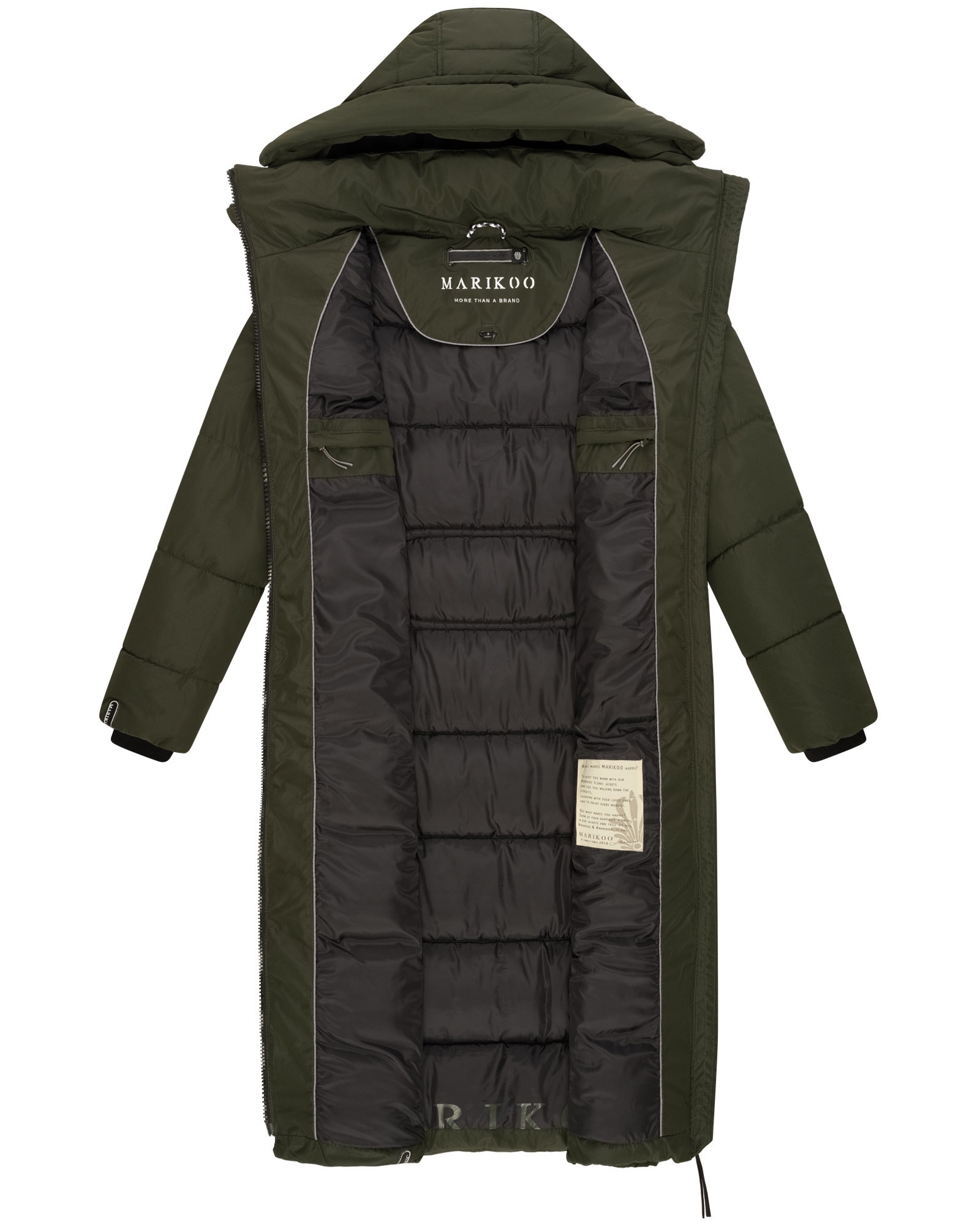 Marikoo Winterjacke »Marikoo Nadeshikoo XVI Damen lange Winter Steppjacke B985«