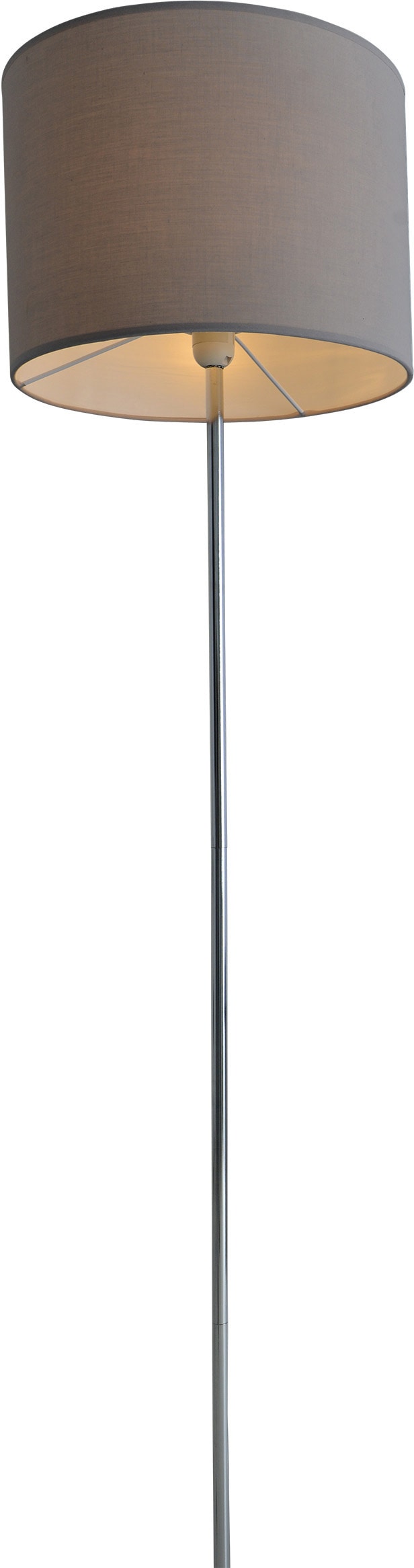 XXL E27 »New flammig-flammig, Gestell max online 1 kaufen Jahren 34,5cm 3 40W Höhe chrom grau York«, mit Stehlampe Garantie | näve Durchmesser Schirm 1x 160cm