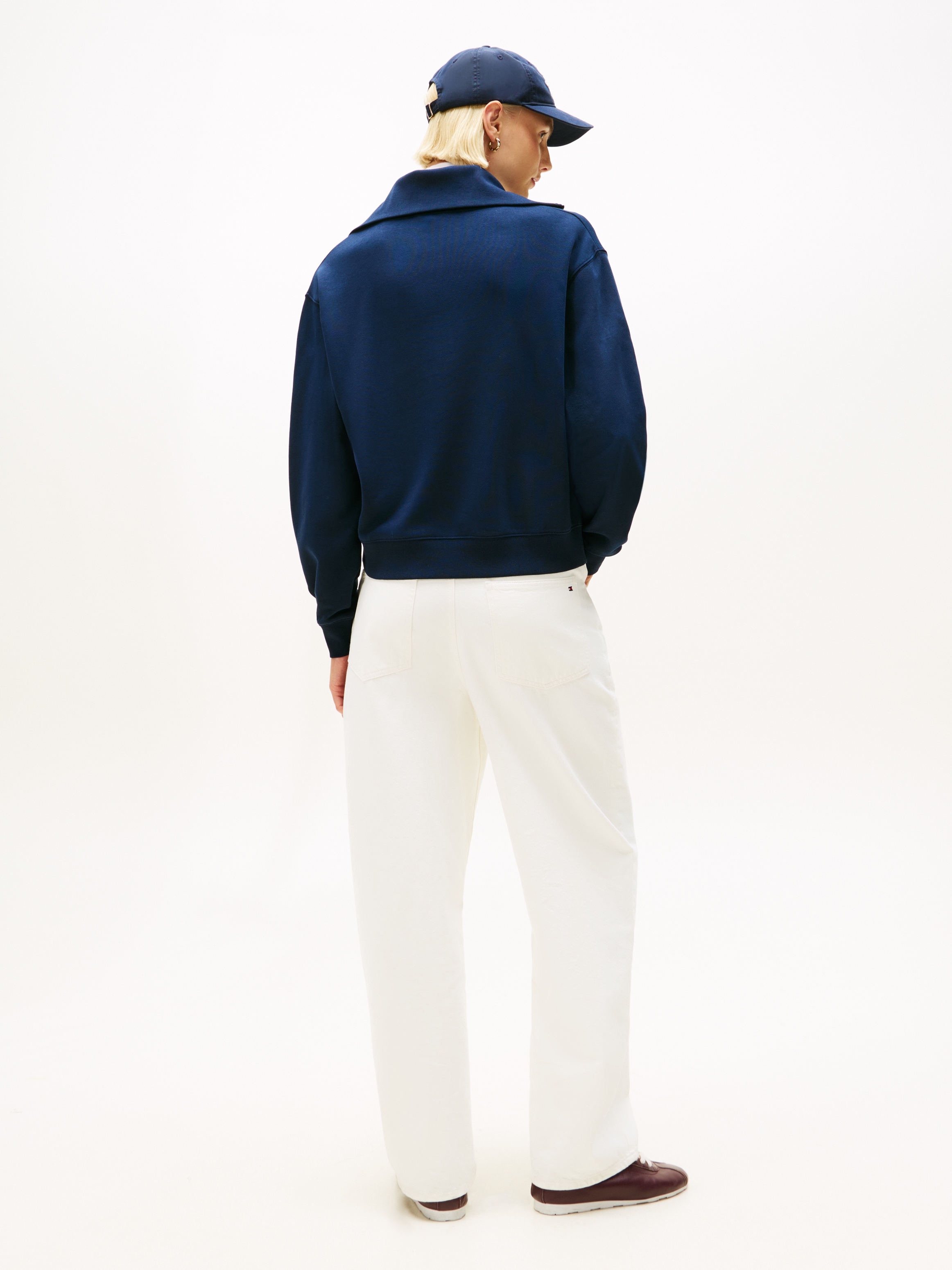 Tommy Hilfiger Sweatshirt »TH SCRIPT HALF ZIP TERRY SWTSHRT«
