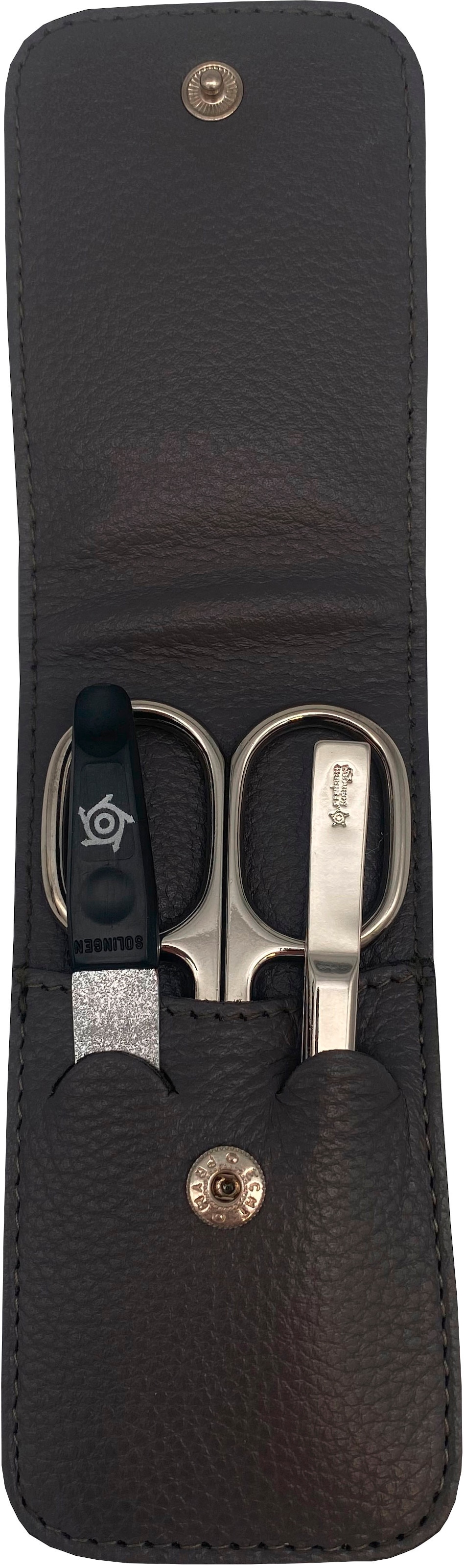 PFEILRING Maniküre-Etui, (3 tlg.), Nappaleder
