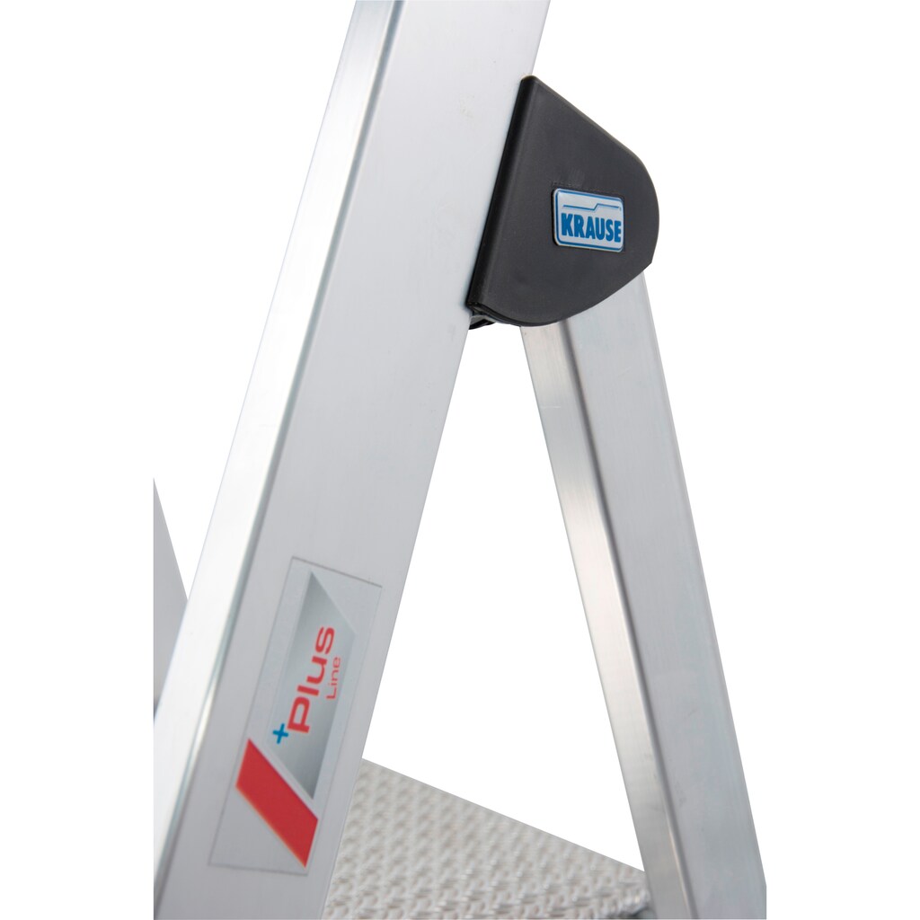 KRAUSE Stehleiter »Safety Plusline«, Aluminium, 3 Stufen, Arbeitshöhe ca. 265 cm