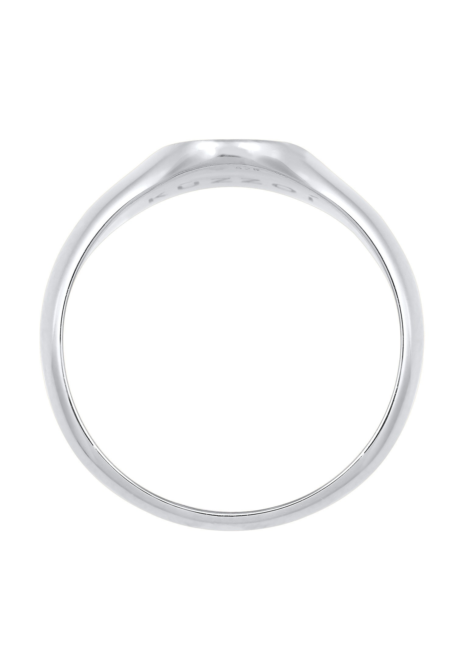 Kuzzoi Siegelring »Ring Herren Siegelring Matt Basic Cool 925er Silber«