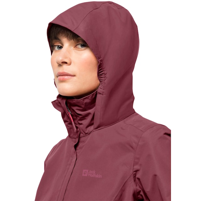 Jack Wolfskin Funktionsjacke »STORMY POINT 2L JKT W«, mit Kapuze, mit  verstaubarer Kapuze bei ♕