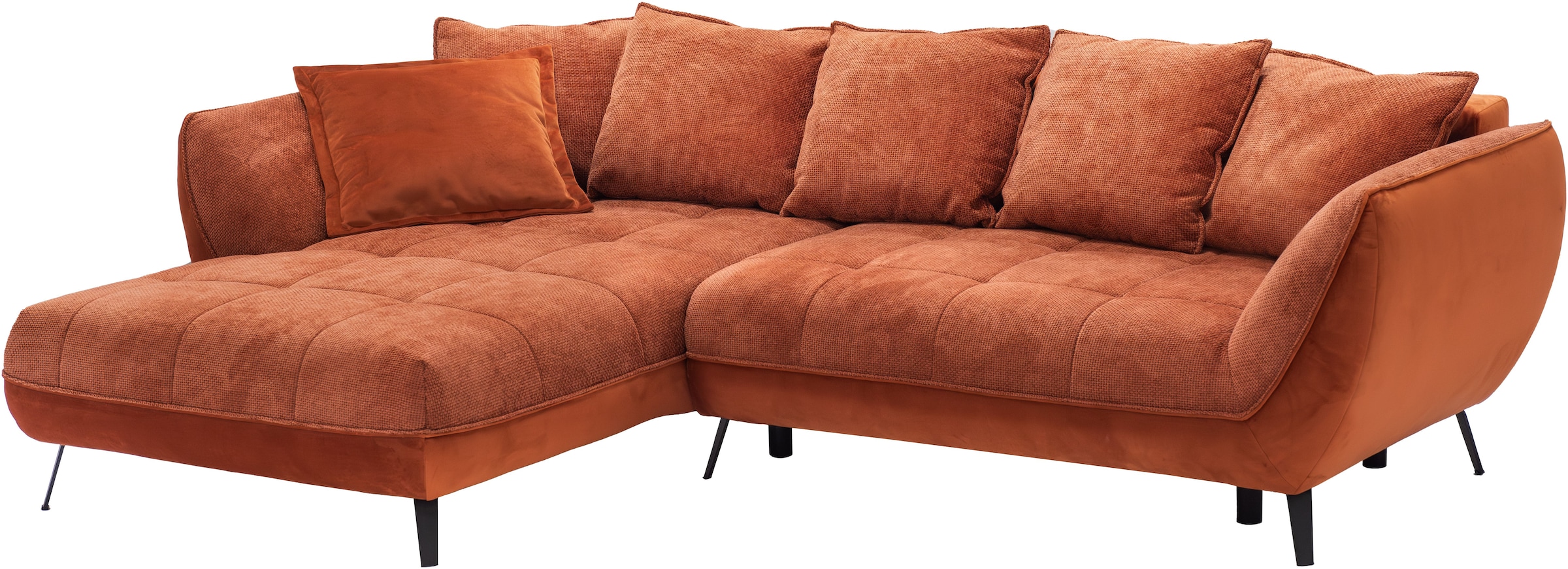 exxpo - sofa fashion Ecksofa »Midway mit einfacher Easy-Lift-Bettfunktion, bequem und modern« inkl. Bettfunktion und praktischem Bettkasten, L-Form