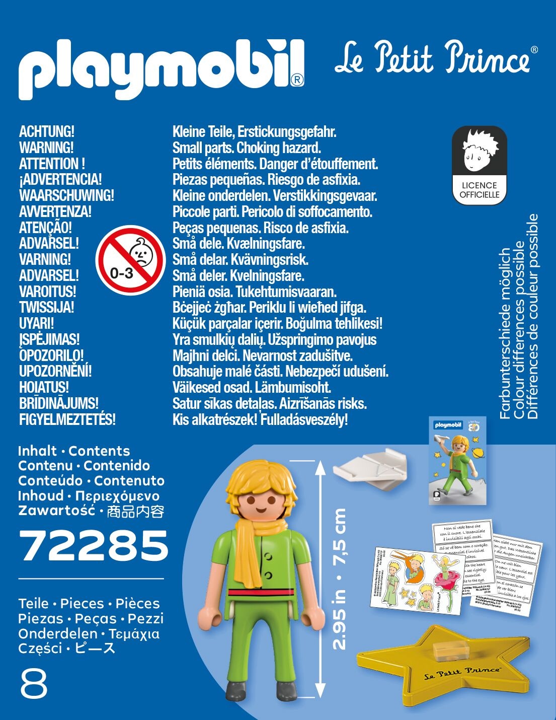 Playmobil® Konstruktions-Spielset »Der Kleine Prinz: Jubiläumsfigur (72285)« mit Stickern und Karte; Made in Germany