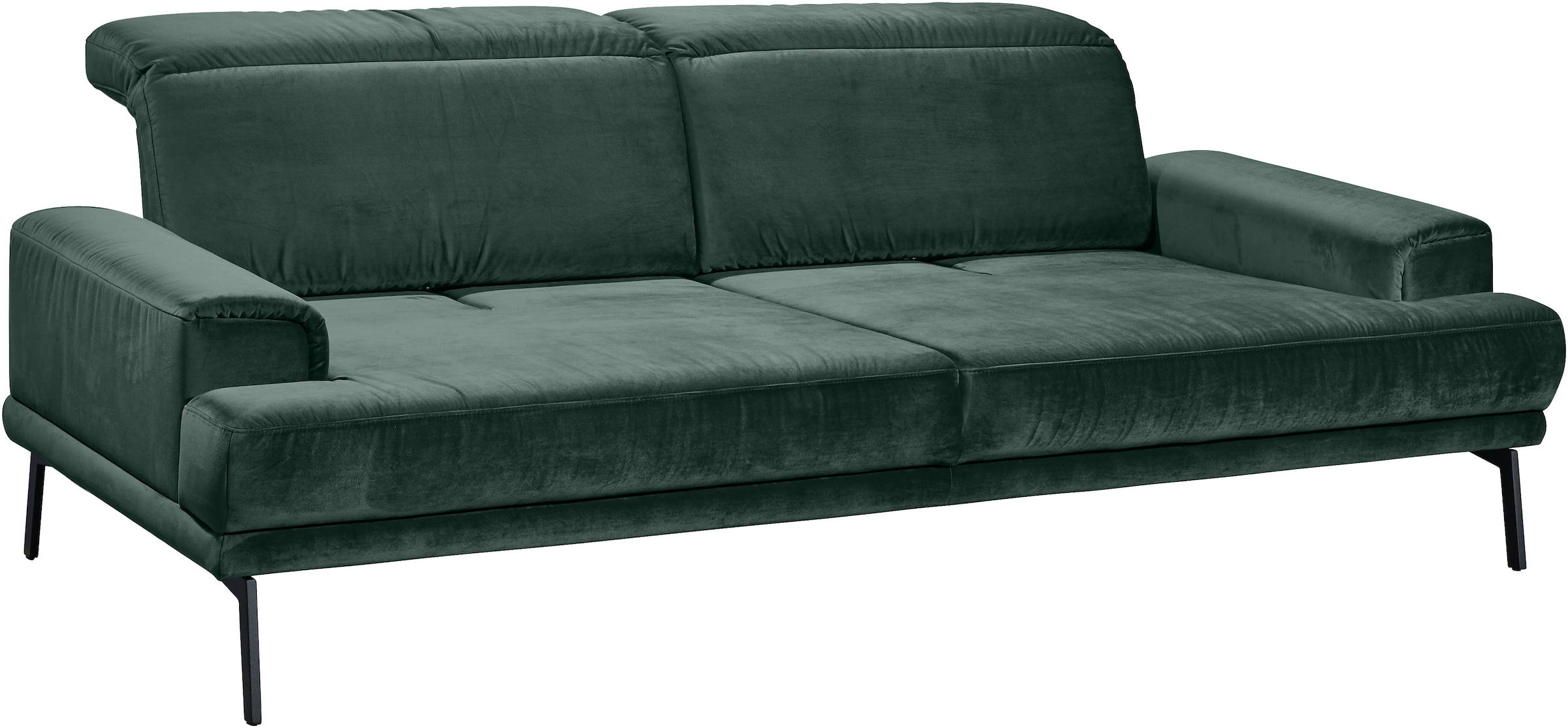 Musterring 3-Sitzer »MR 4580«, inkl. Kopf- und Sitztiefenverstellung, Fuß schwarz, B228 x T103 cm