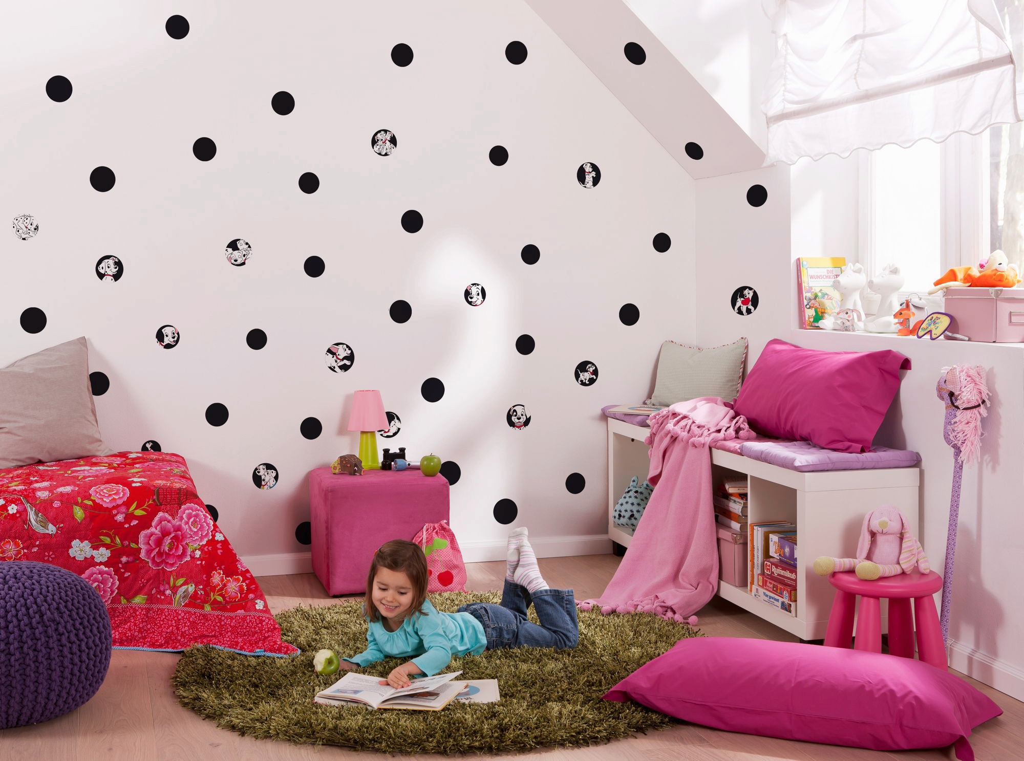 Komar Wandtattoo »101 Dalmatiner Dots«, (44 St.), 50x70 cm (Breite x Höhe), selbstklebendes  Wandtattoo online kaufen | mit 3 Jahren XXL Garantie | Kinderzimmer-Wandtattoos