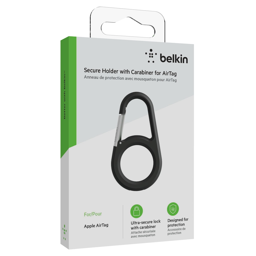 Belkin Schlüsselanhänger »Secure Holder mit Karabiner für Apple AirTag«, (1 tlg.)