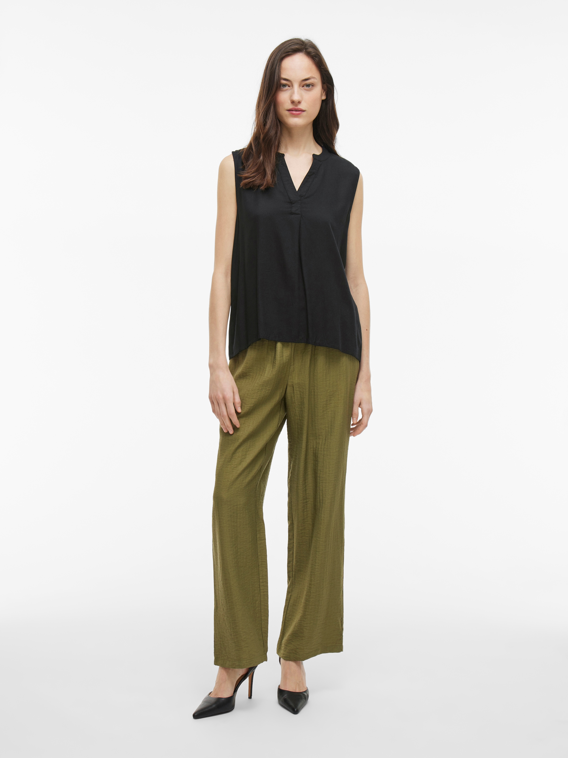 Vila Blusentop »VIROSA V-NECK S/L TOP - NOOS«