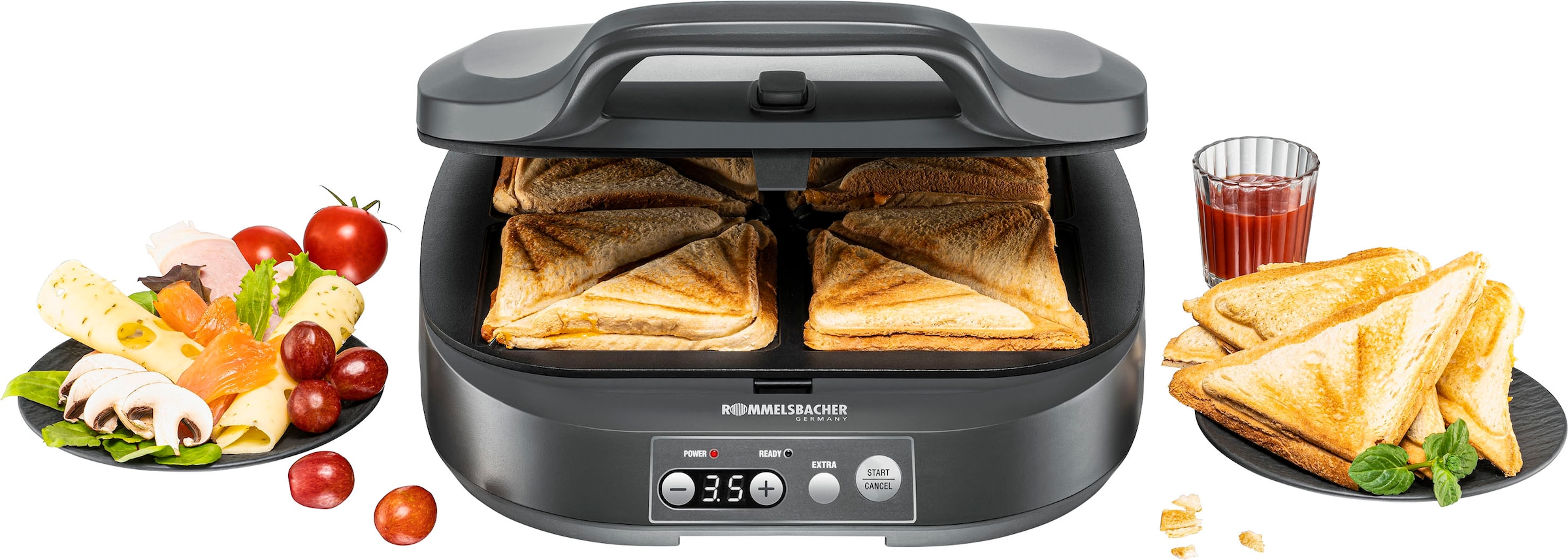 Sandwichmaker »ST 1800 für American Toasts im XL Format«, 1800 W