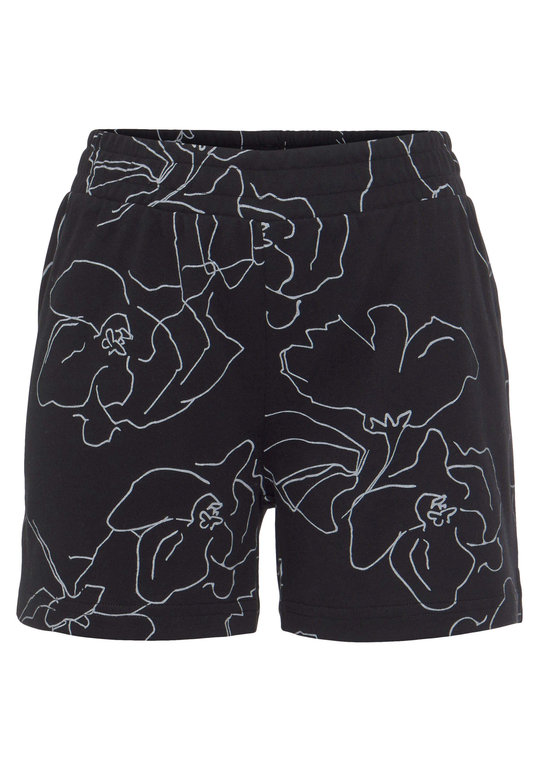LASCANA Sweatshorts, mit Allover Blütendruck, Loungewear