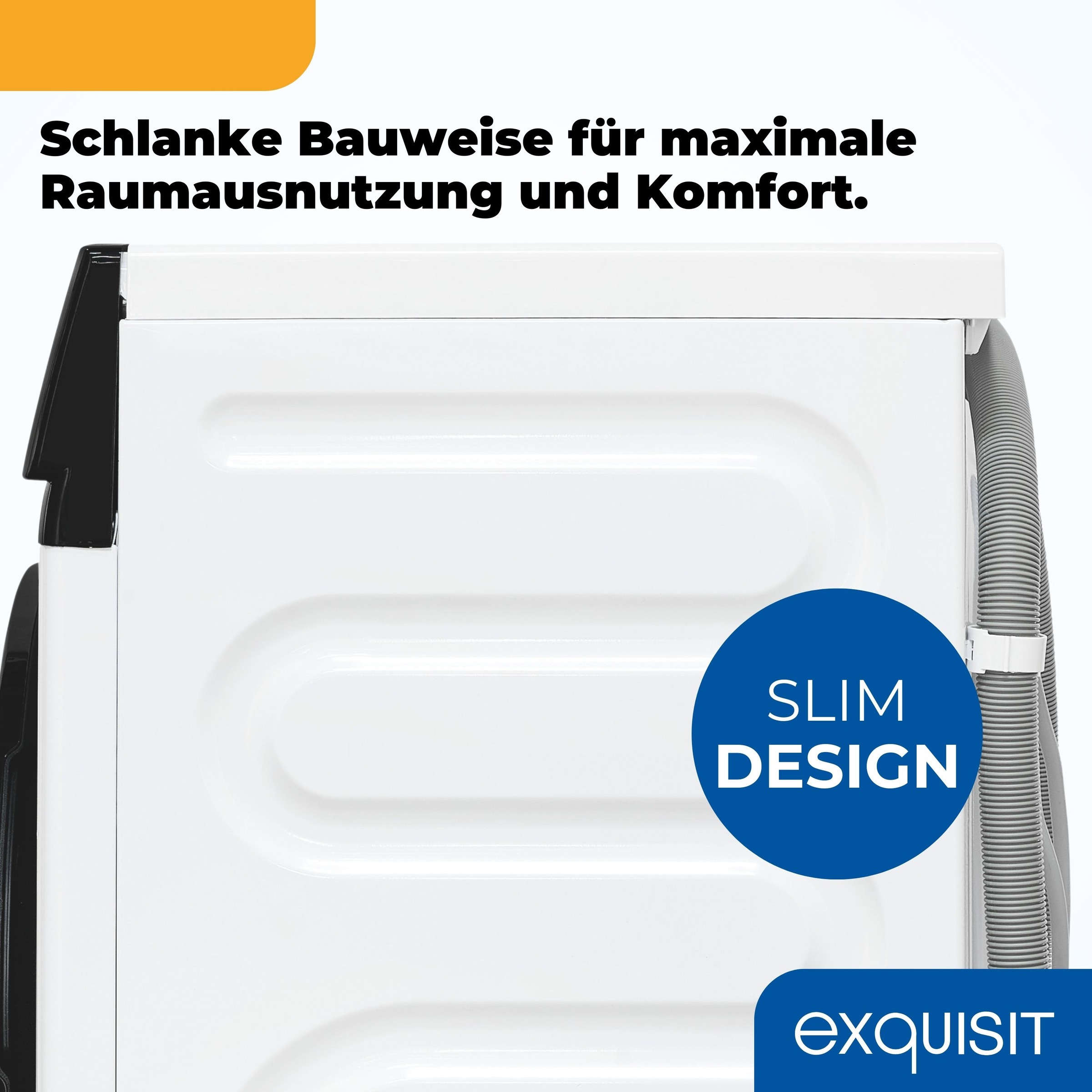 exquisit Waschmaschine »WA6312-370A weiss«, 6 kg, 11 Programme, Restlaufzeitanzeige, Kindersicheruing