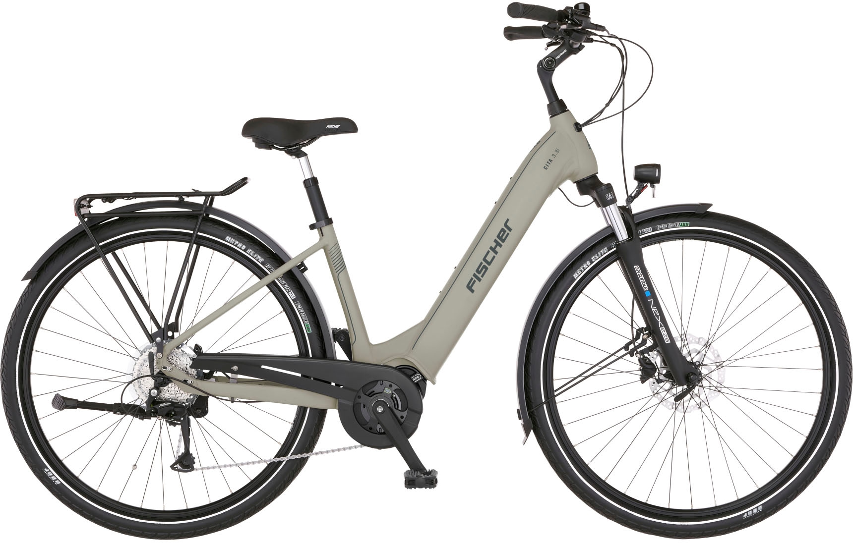 FISCHER Fahrrad E-Bike »CITA 3.3I 630«, 9 Gang, Shimano, Nexus, Mittelmotor 250 W,... kaufen