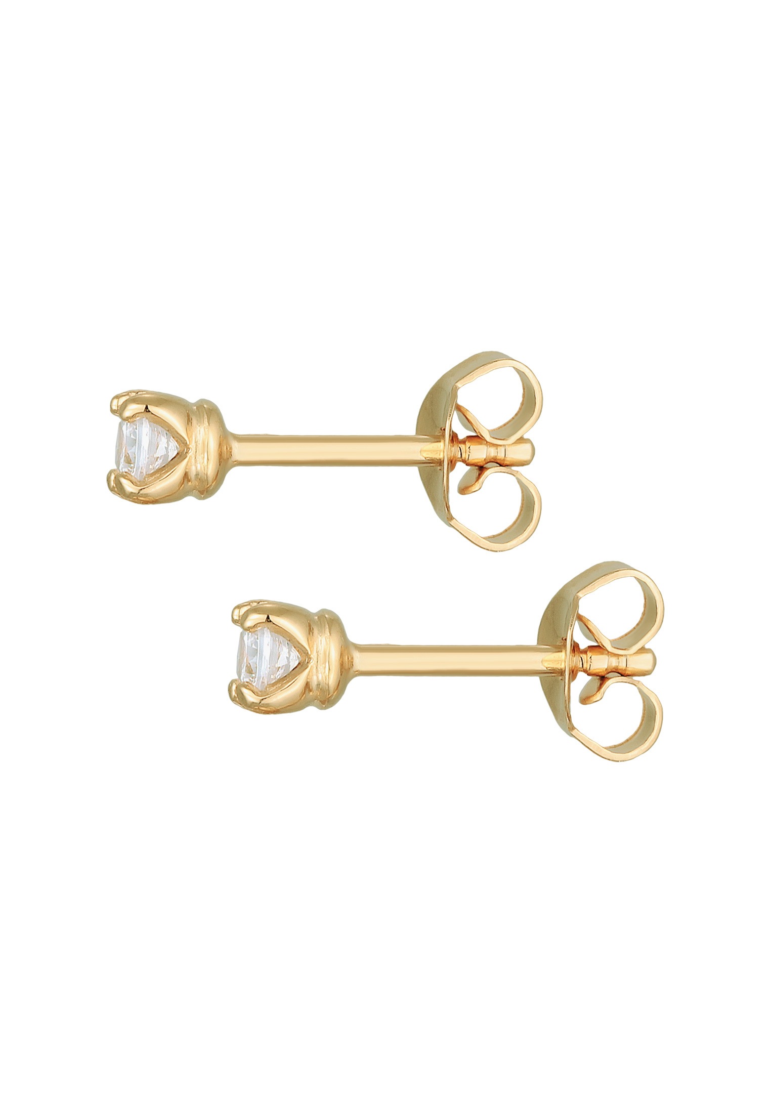 Elli Premium Paar Ohrstecker »Ohrringe Ohrstecker Soliltär Mossanit 925 Silber«