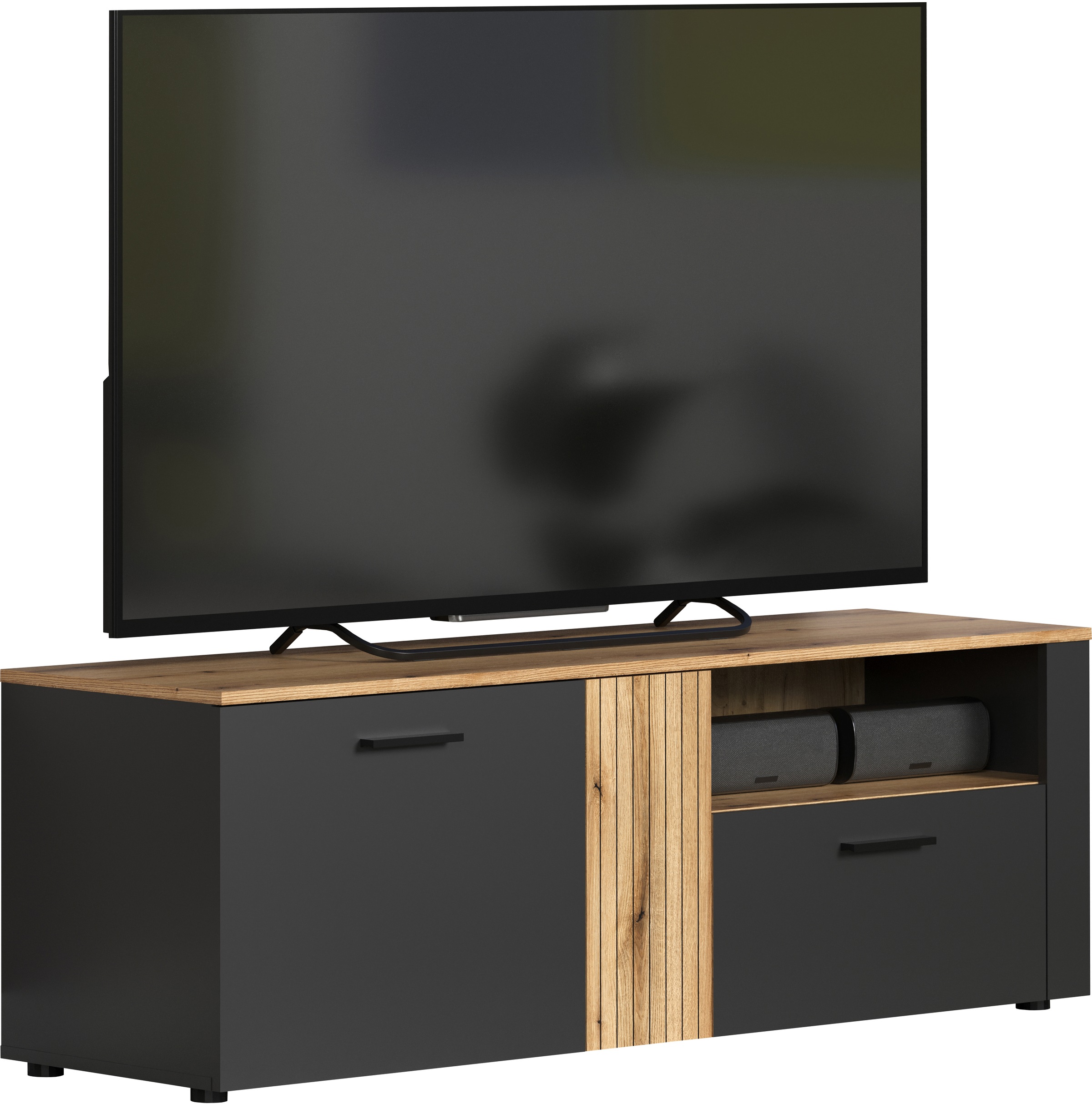 INOSIGN TV-Bank »Estepona«, (1 St.), TV-Board, 2 Türen, 1 Schublade, 1 Fach - (B/T/H) 150/42/50 cm