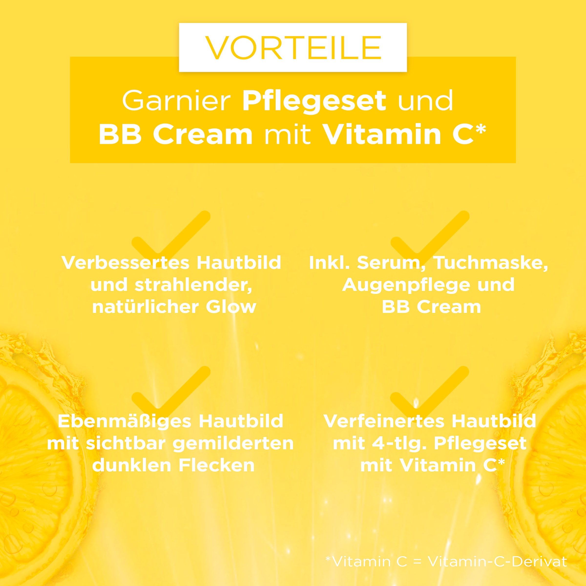 [Zu einem erstaunlichen Preis] GARNIER Gesichtspflege-Set »Vitamin C & Cream tlg.) BB (4 kaufen online Set«, | UNIVERSAL