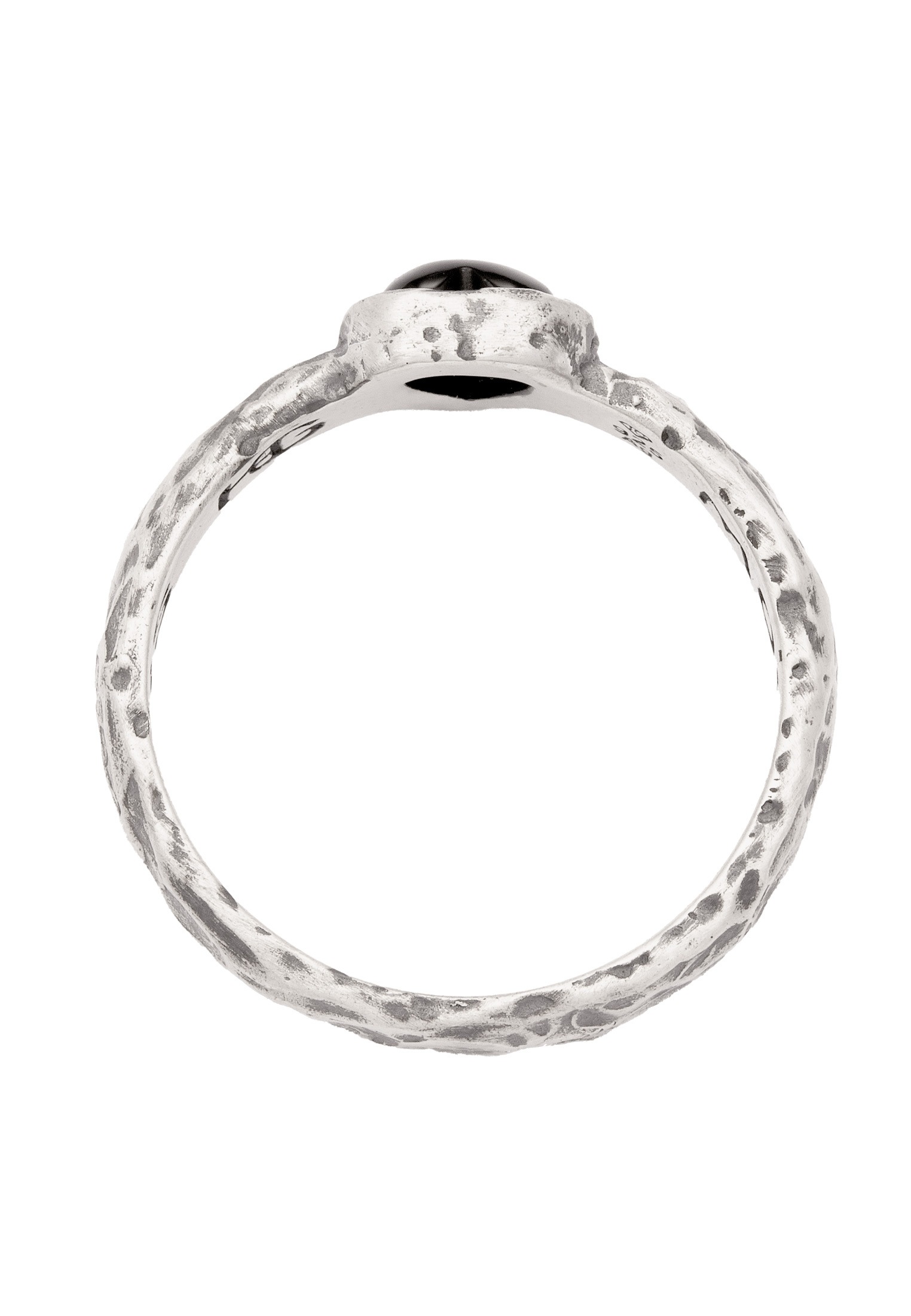 HAZE & GLORY Silberring »Ring Herz Onyx Schwarz 925 Sterling Silber«