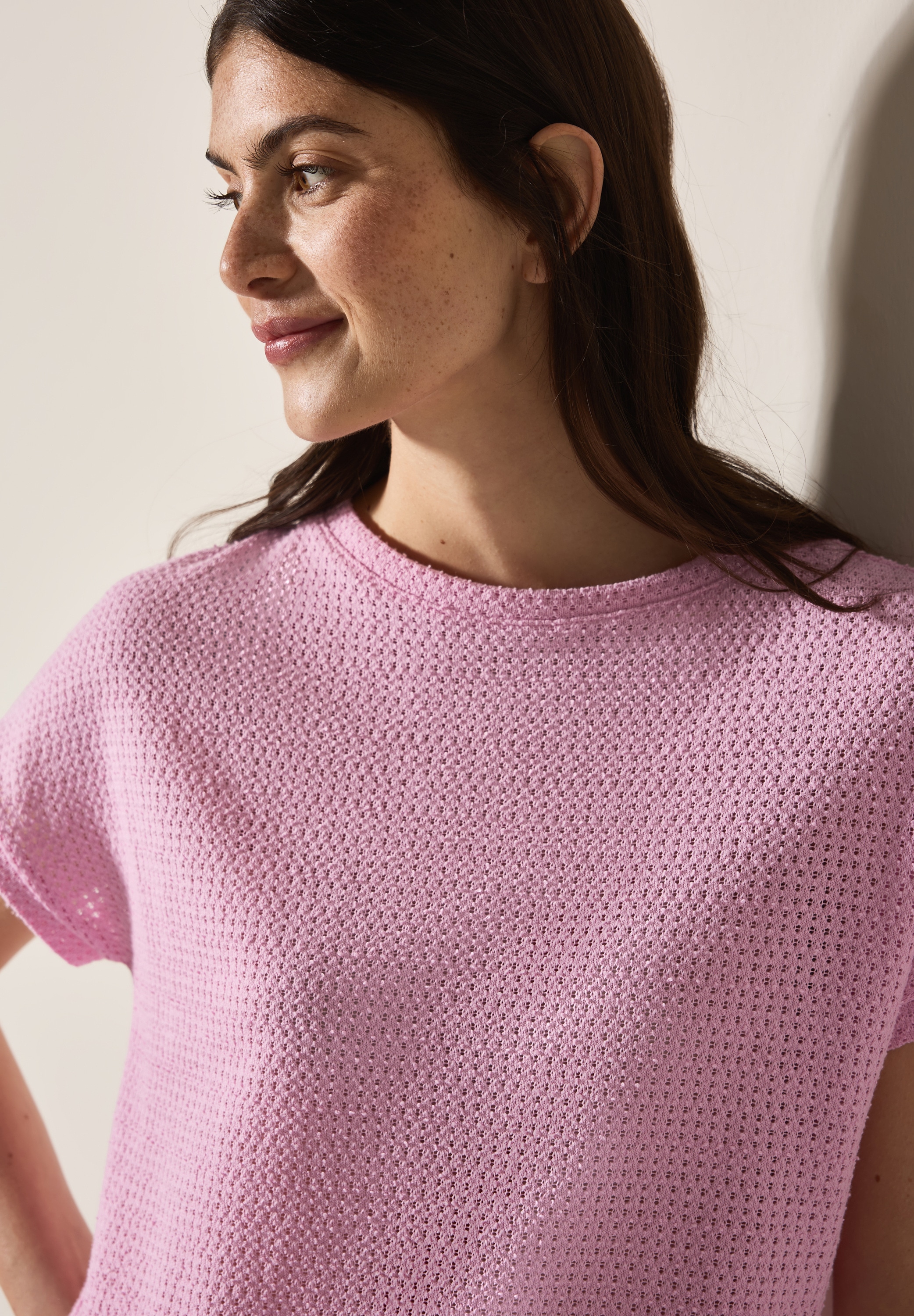 Cecil T-Shirt, in luftiger Strick-Optik