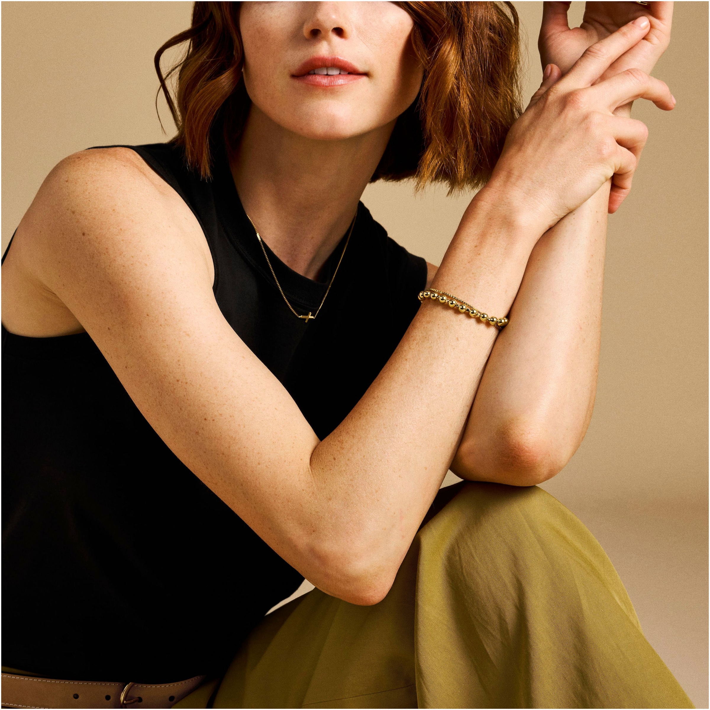 Fossil Armband »Schmuck Geschenk Edelstahl ALL STACKED UP BEADS, JF04751710«