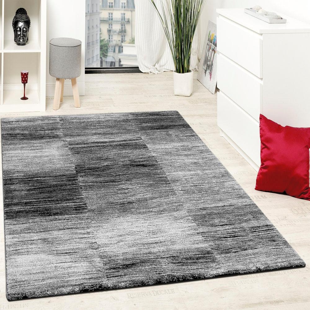 Paco Home Läufer »ECE 917«, rechteckig, 13 mm Höhe, Teppich-Läufer, Kurzflor, modernes Karo Design, melierte Optik