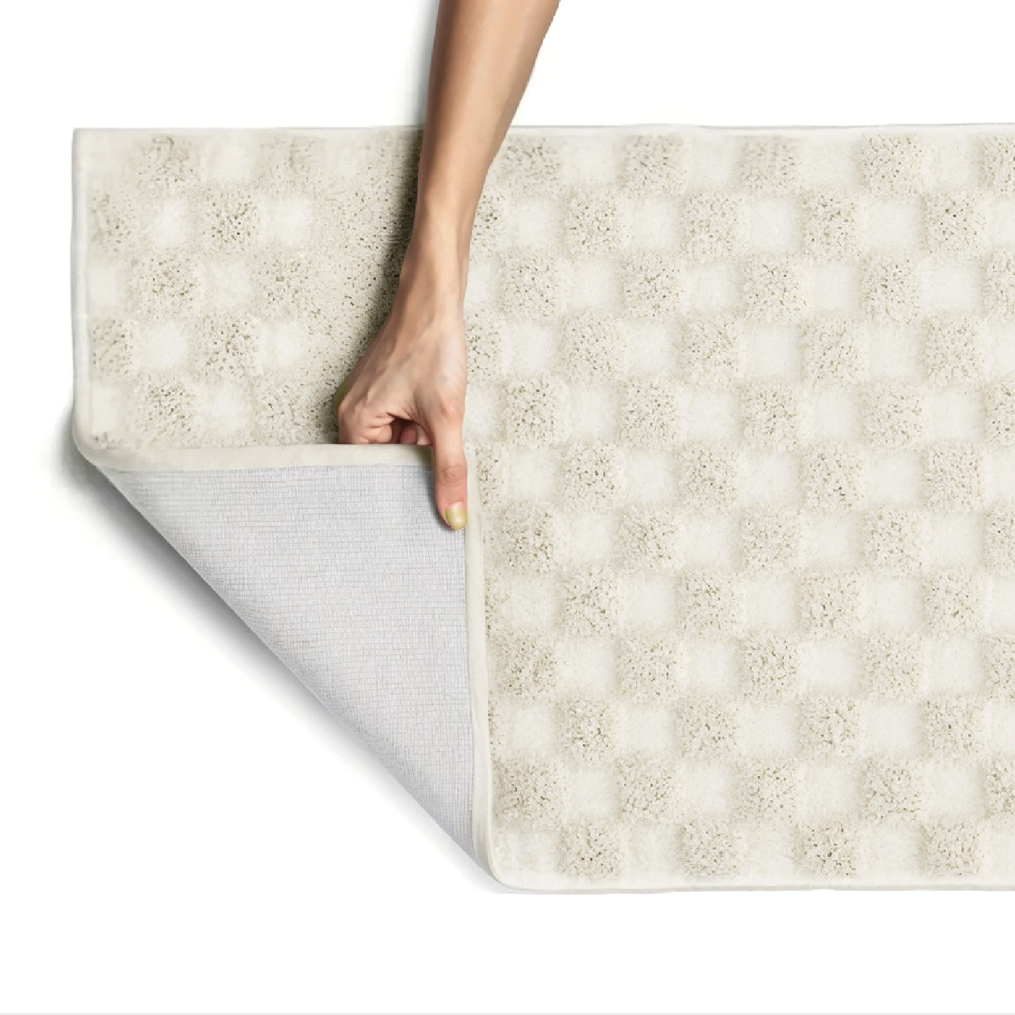 OTTO home Badematte »Naala, Badvorleger, Badezimmer Teppich, sehr weich«, rutschhemmend beschichtet, schnell trocknend-fußbodenheizungsgeeignet, weiche Haptik, auch als 2-teiliges Set erhältlich, Made in Europe