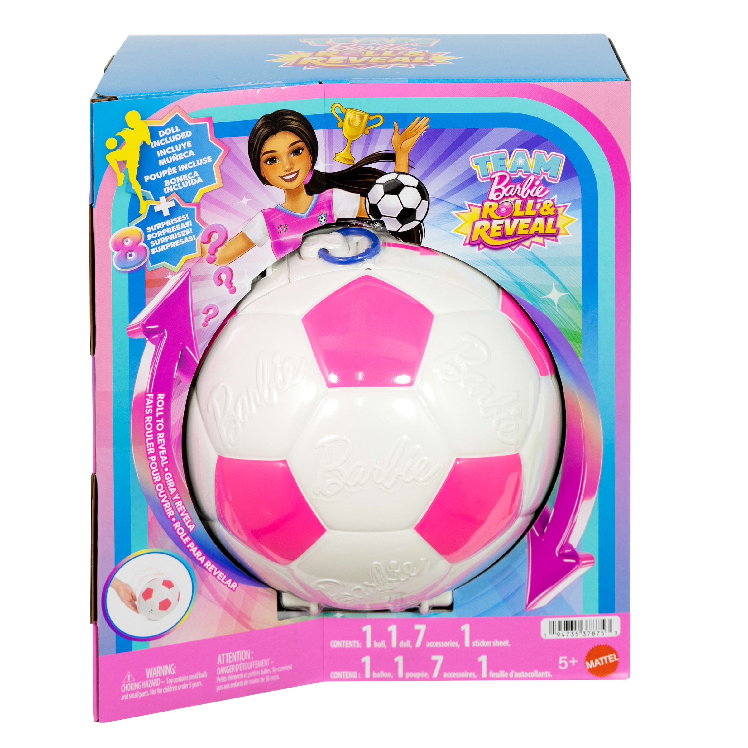 Barbie Anziehpuppe »Team Barbie Roll & Reveal, Barbie«