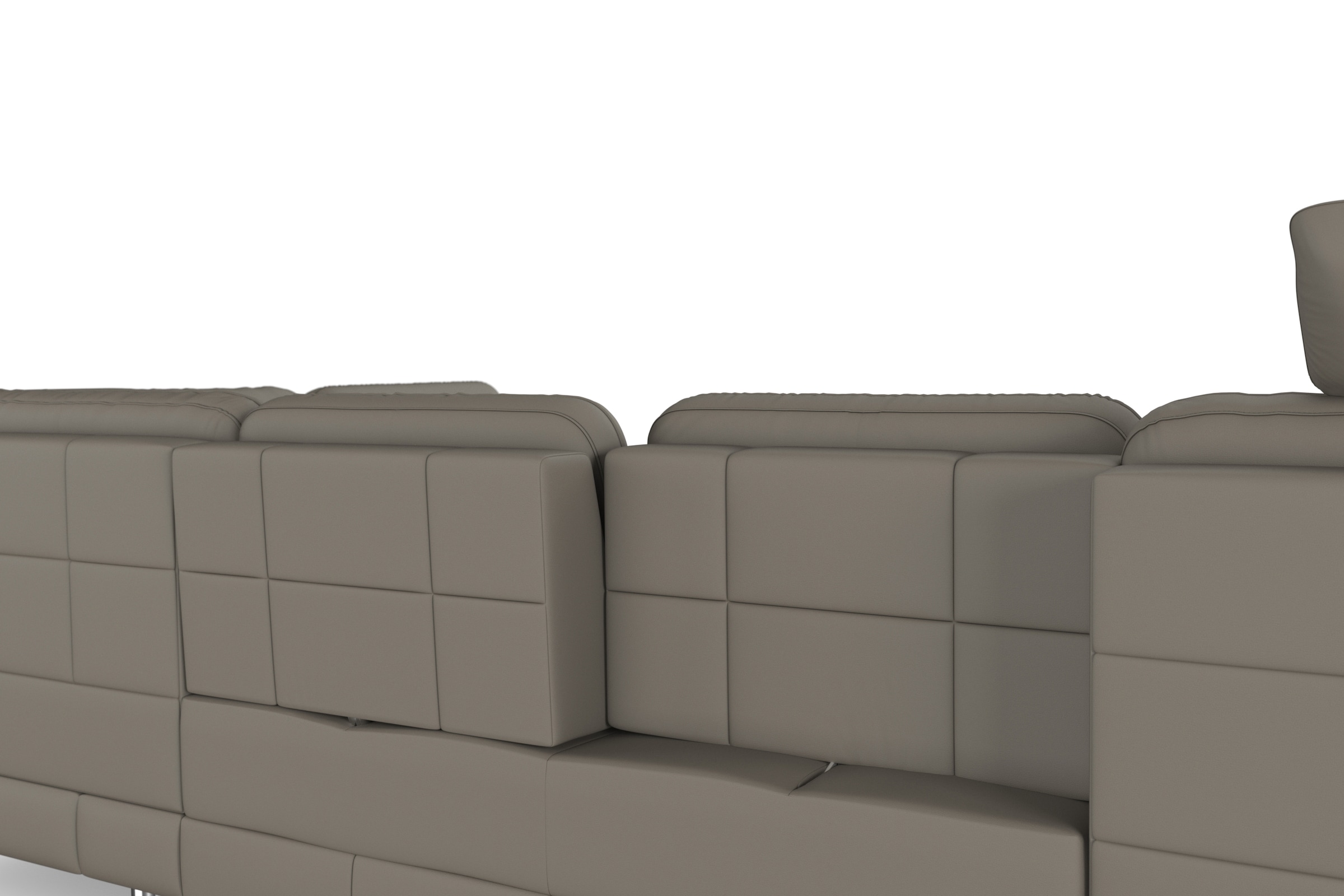 sit&more Wohnlandschaft »Bendigo U-Form«, inklusive Sitztiefenverstellung, Bodenfreiheit 12 cm, in 2 Fußfarben