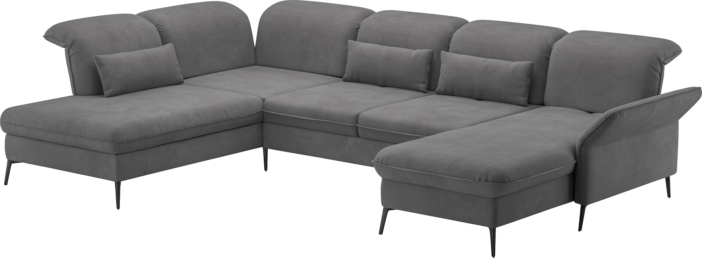 sit&more Wohnlandschaft »Emely«, mit Sitztiefenverstellung optional mit Bettfunktion und Bettkasten