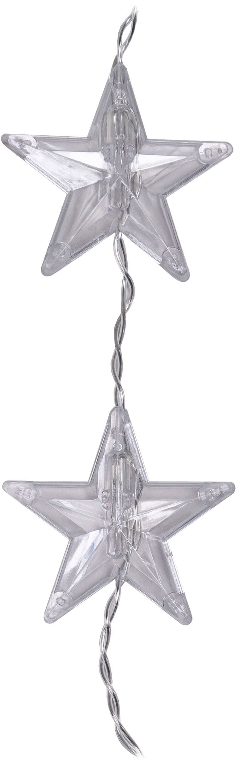 my home LED-Lichtervorhang »Alevia« 40 Stk.-flammig LED-Vorhangleuchten Sterne, Fensterdekoration, Timer