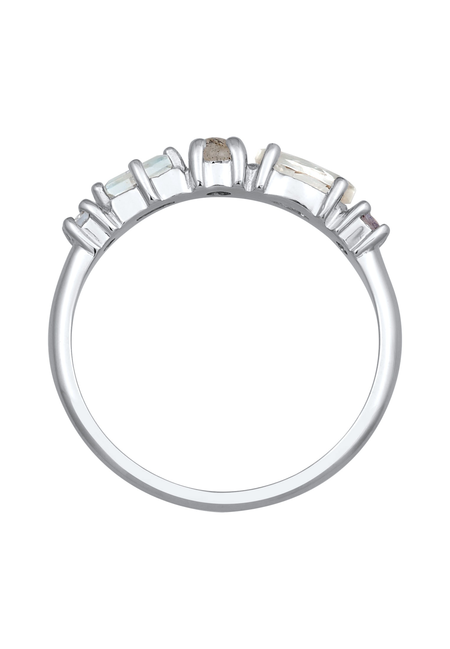 Elli Premium Silberring »Ring Memoire Edelstein Ring 925 Silber«