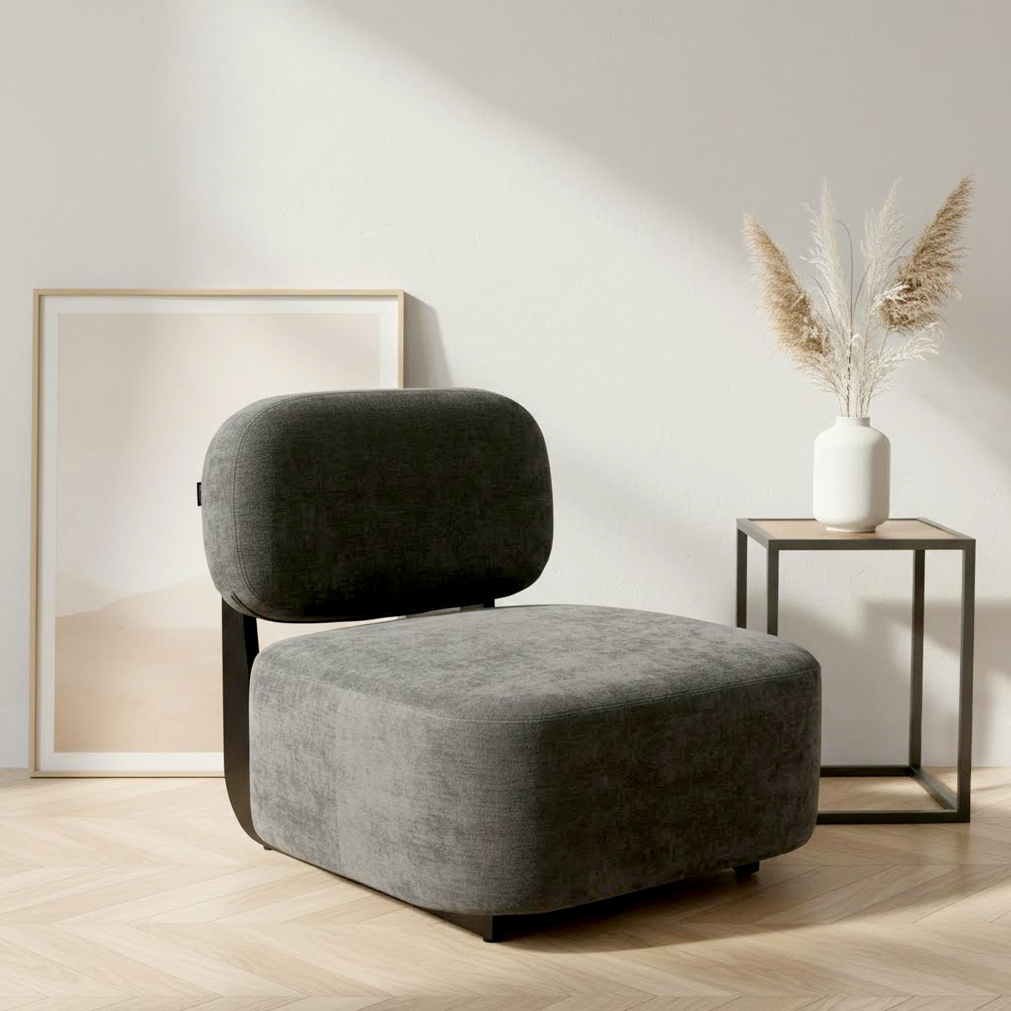 Home affaire Loungesessel "LIORAN Designsessel mit filigranem Holzgestell" Designklassiker, modern und zeitlos