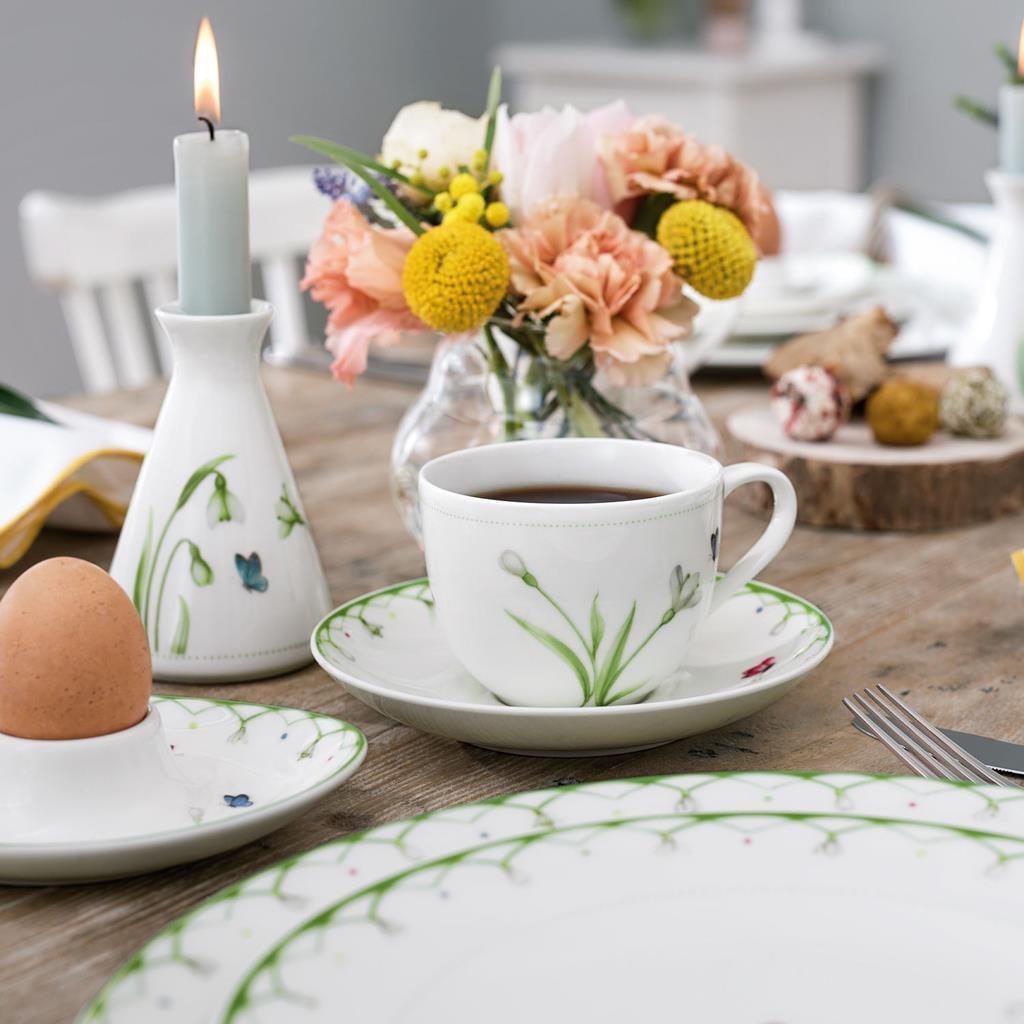 Villeroy & Boch Geschirr-Set »Kaffeeservice Colourful Spring 18er Set bunt« Spülmaschinengeeignet, Mikrowellengeeignet